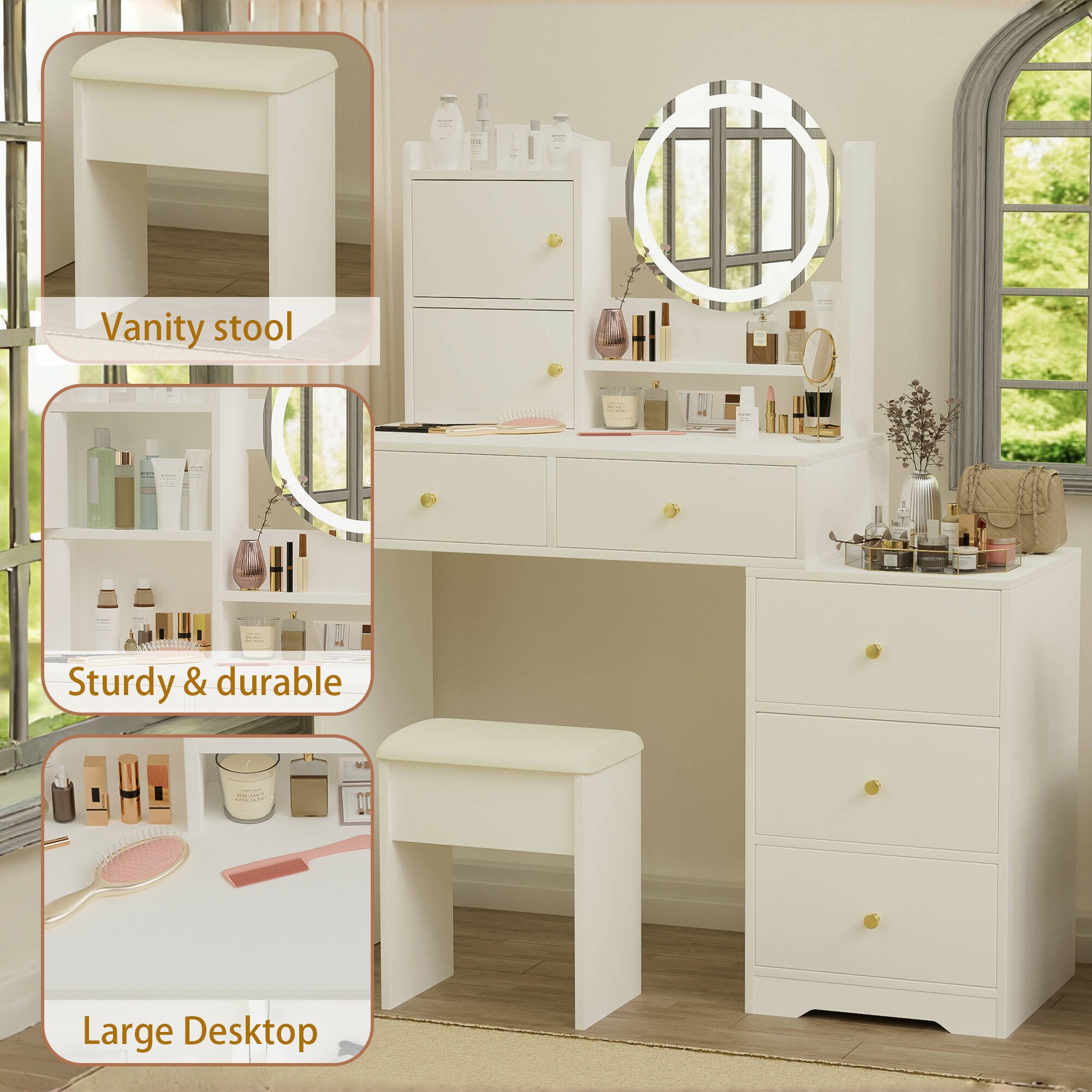 GDFStudio 323208 Bedroom-Vanities - View #5