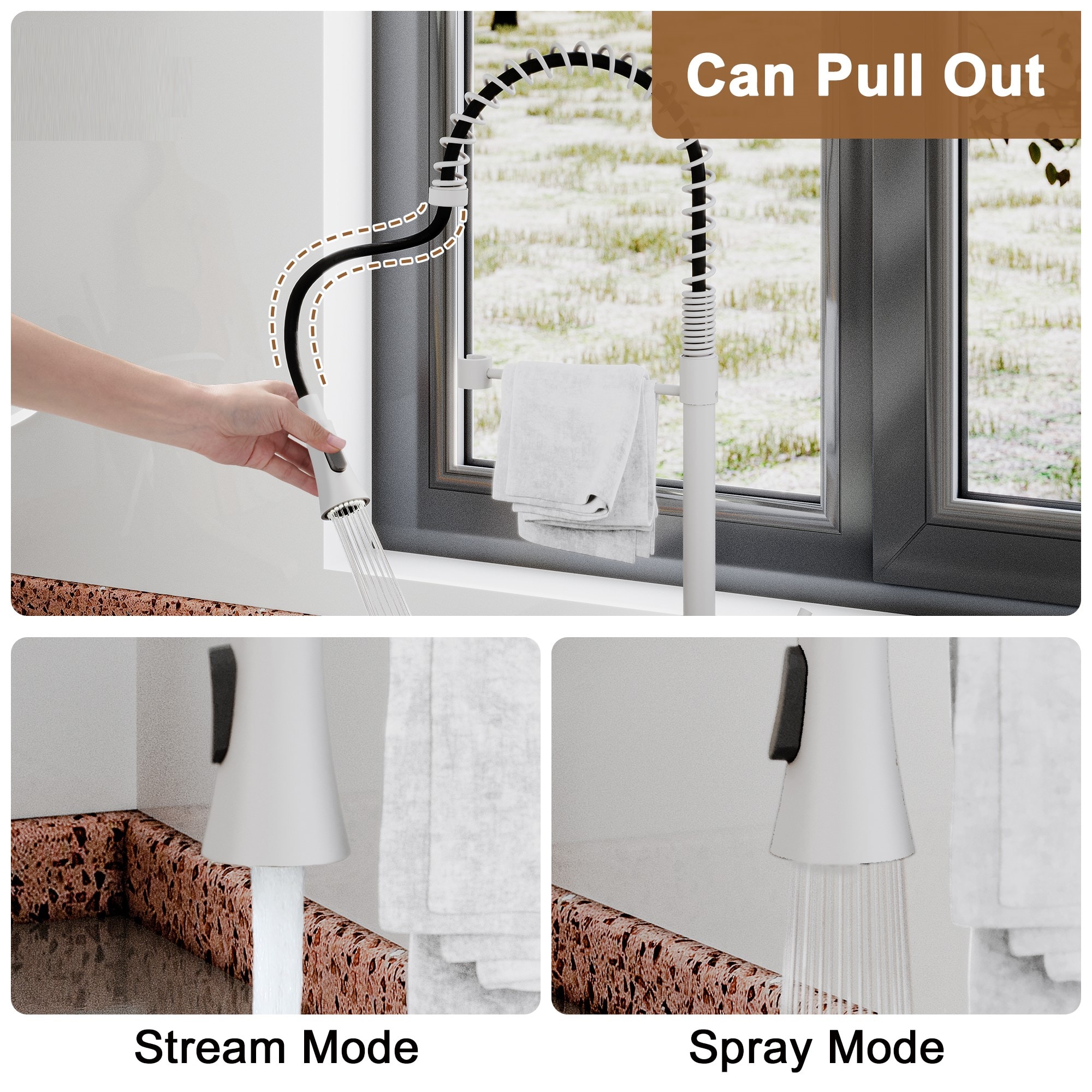 Mondawe MD-D68-BN Kitchen-Faucets - View #5