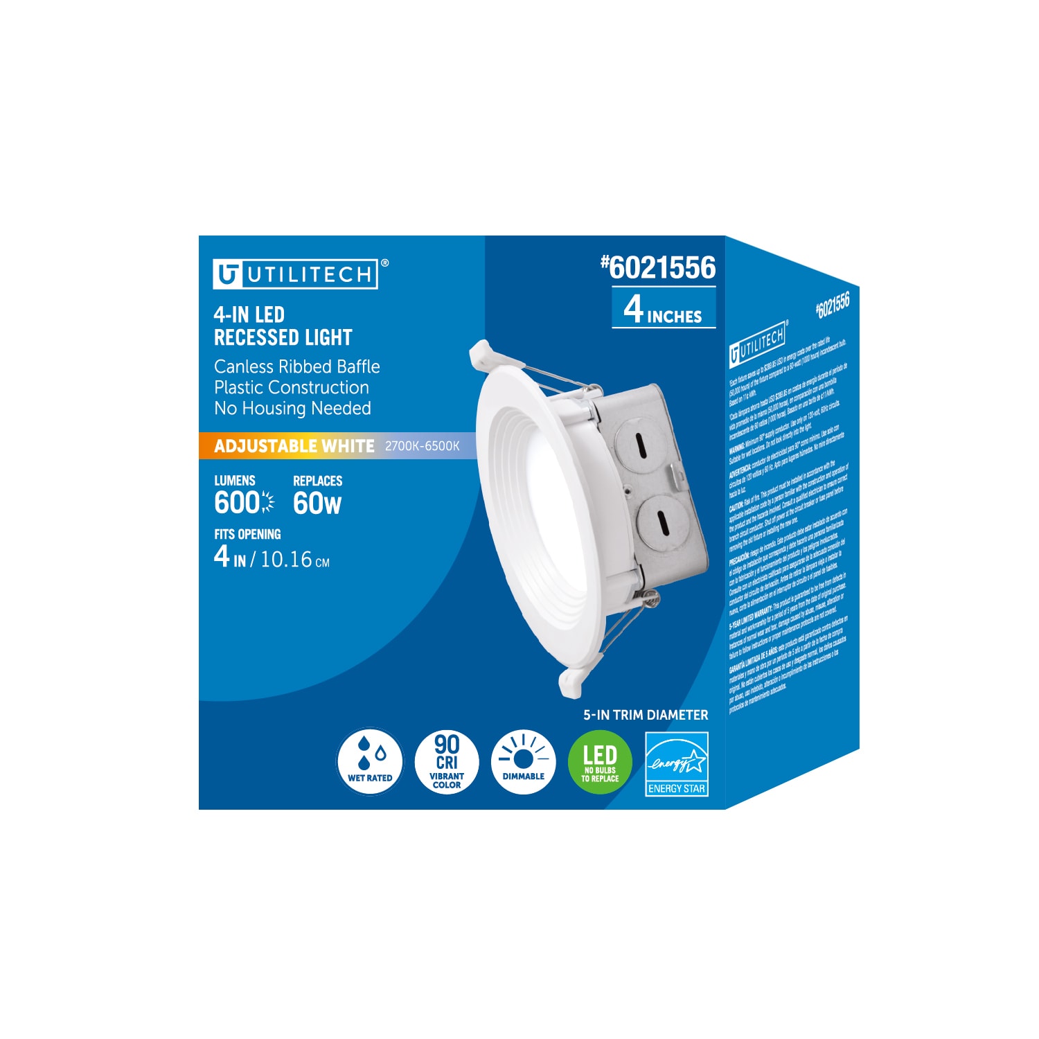 Utilitech MQTL1269-L60K9027 Led-Retrofit-Downlight - View #2