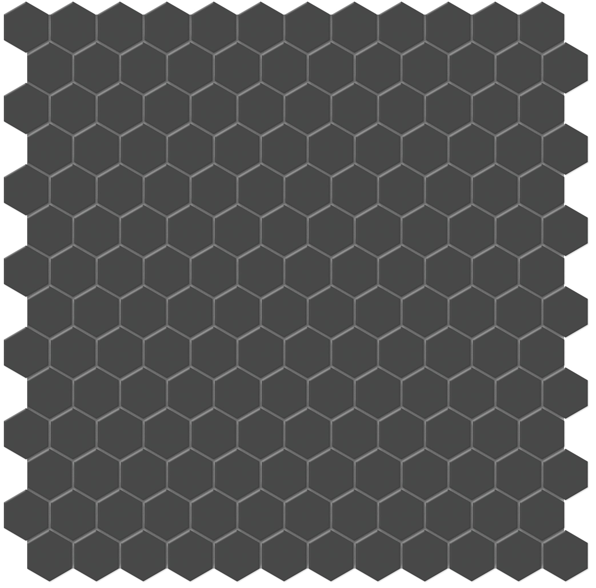 Satori Soho Retro Black 12-in x 12-in Matte Porcelain Patterned Hexagon Mosaic Floor and Wall Tile ( 9.36-sq ft / Carton )