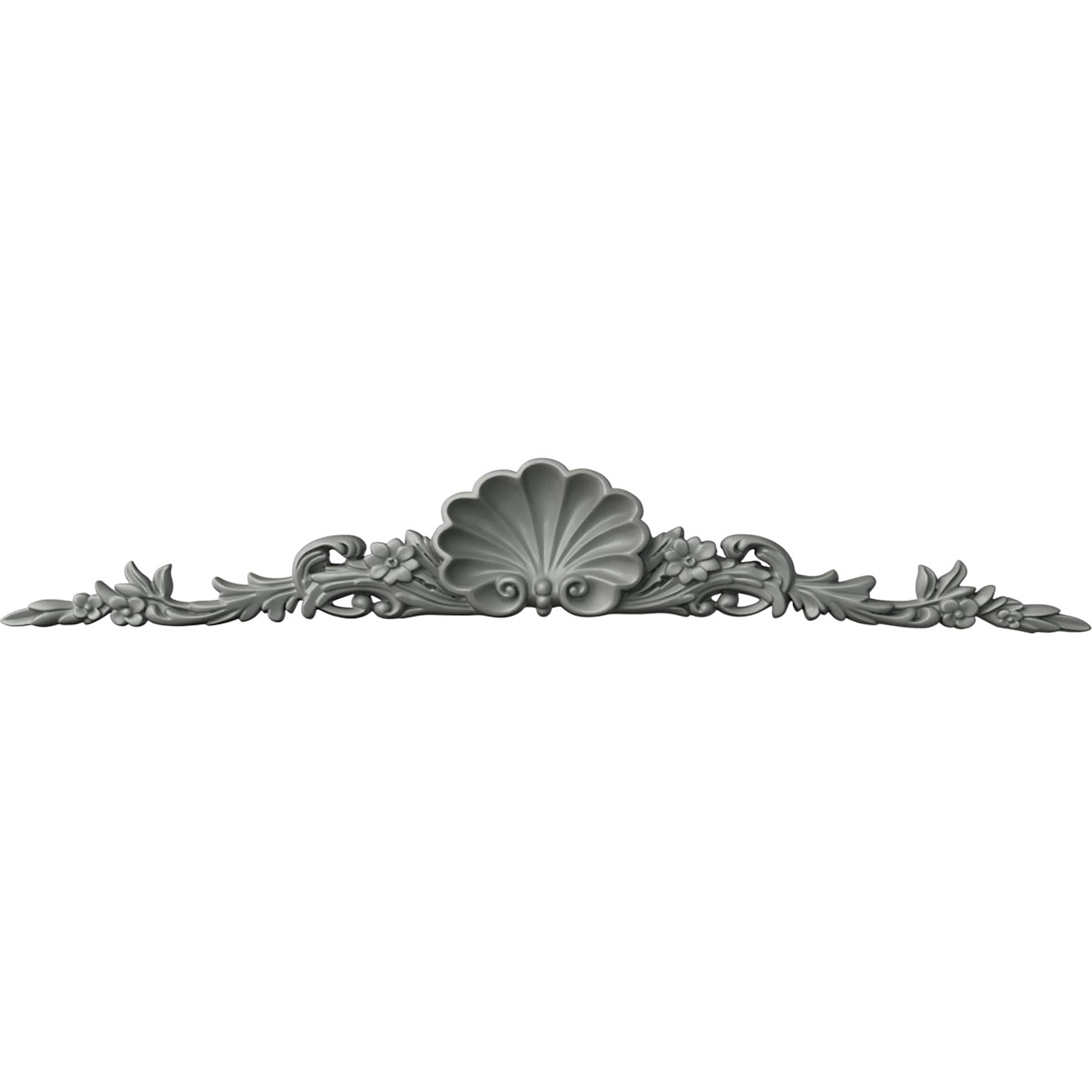 Ekena Millwork ONL34X05X01SH Shell 34.5-Inches W x 5.5-Inches H Primed Applique