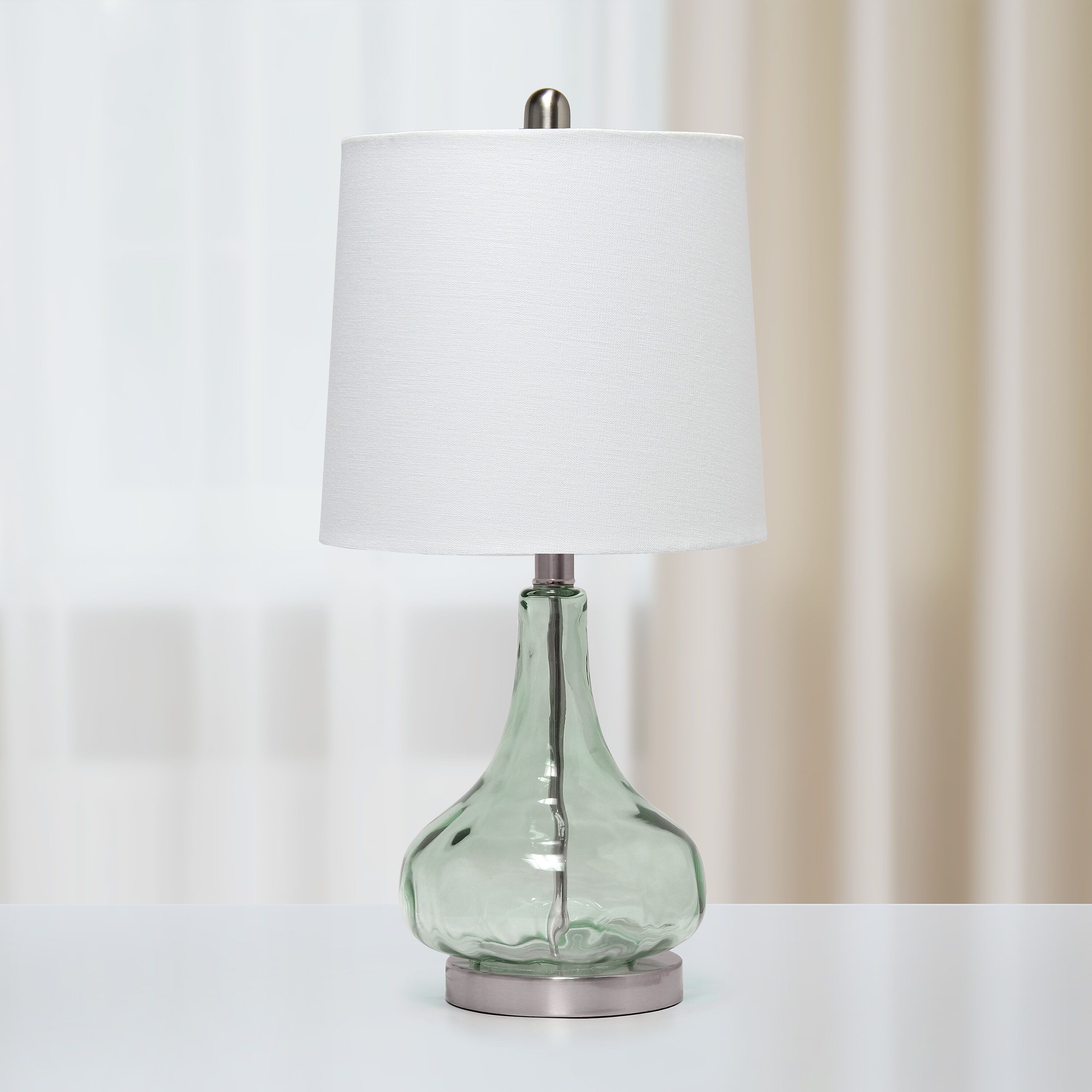 Lalia Home Classix 23.25-in Clear Sage Rotary Socket Table Lamp with ...