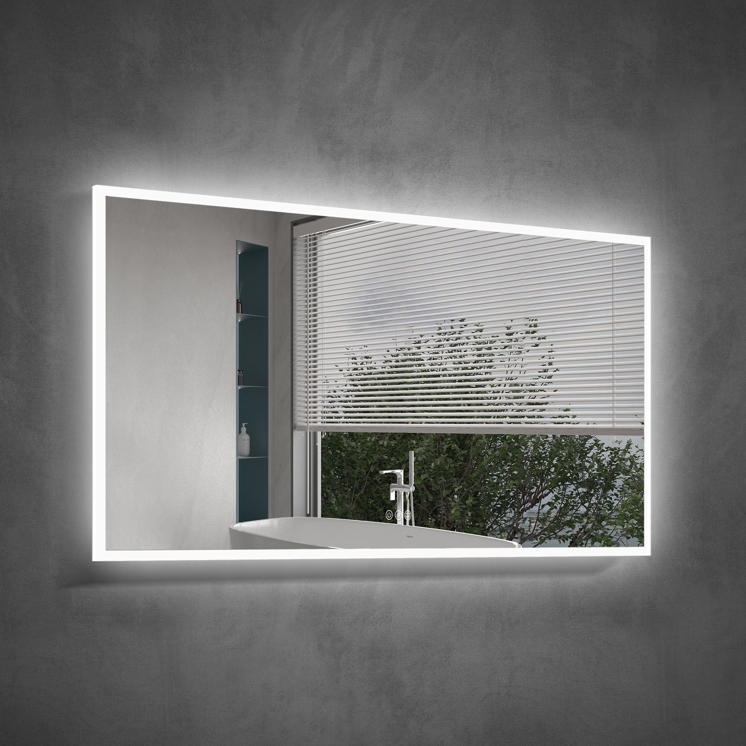 Forclover JSEXDHBM4024-2X Framed-Bath-Mirrors - View #13