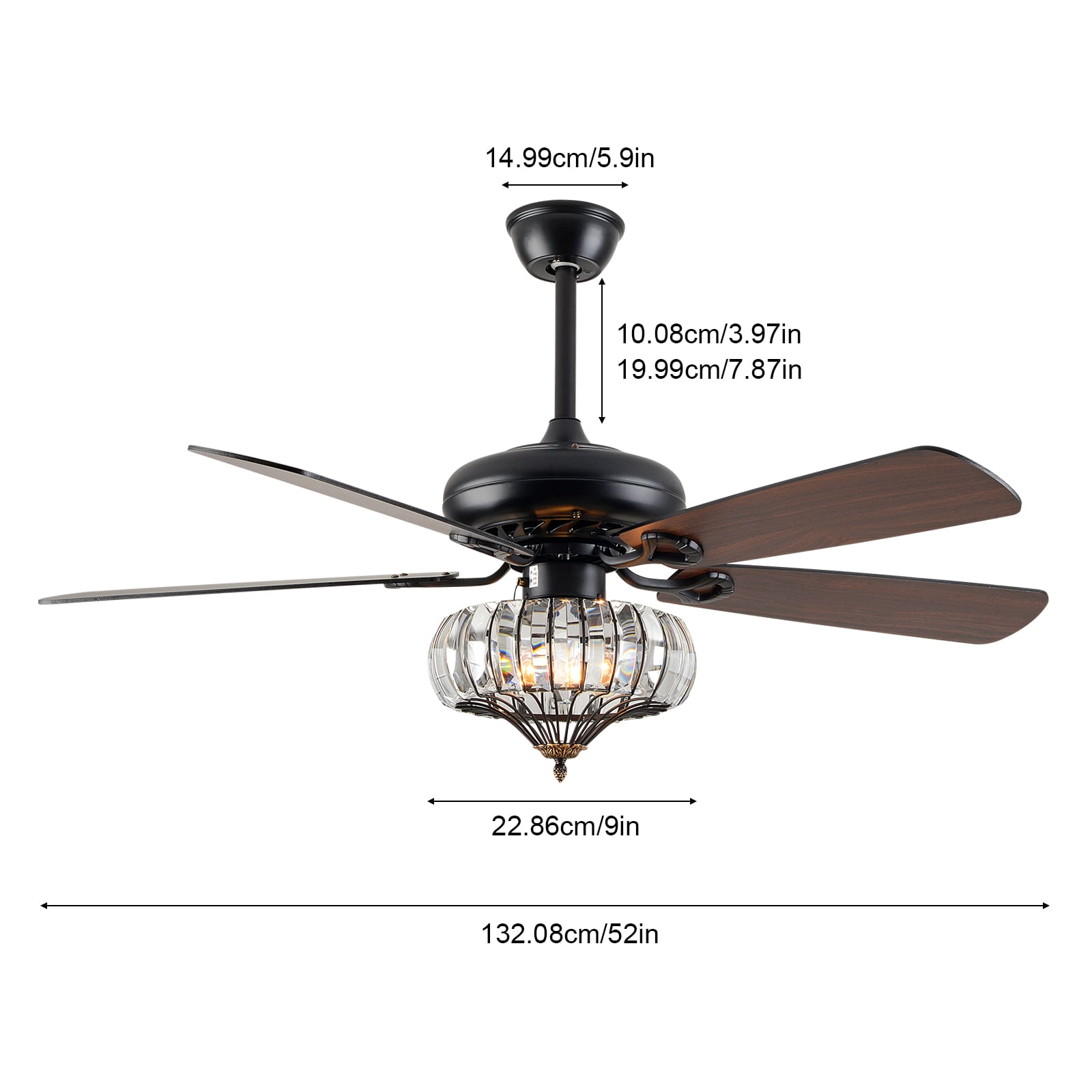 Oukaning HCX187-US Ceiling-Fans - View #9