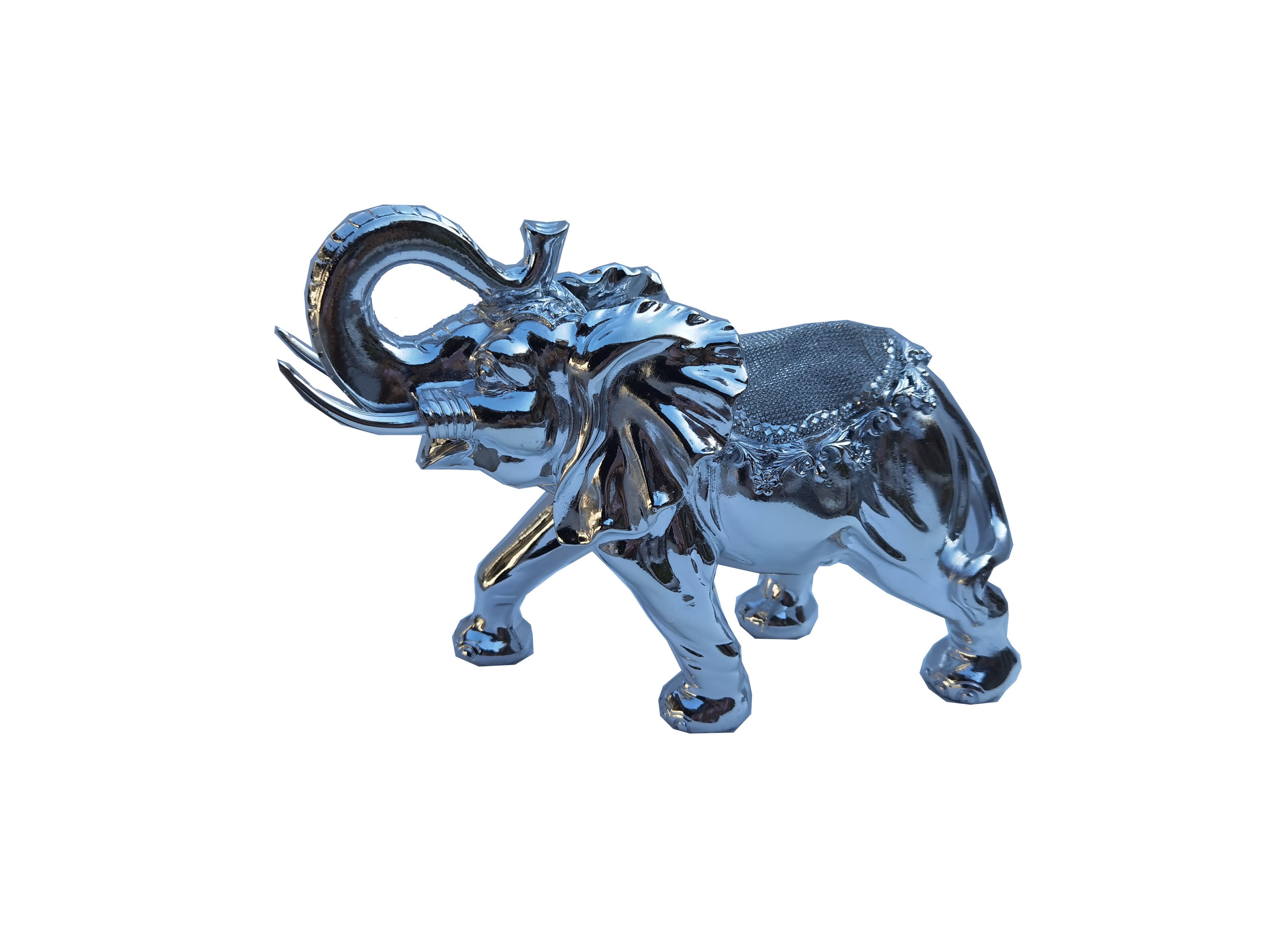 Amazing Rugs YS9277P Chrome Polyresin Art Deco Statue