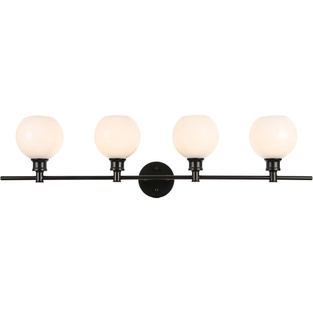Decovio  12791-B4 Syracuse 4 Light 376 inch Black Wall sconce Wall Light