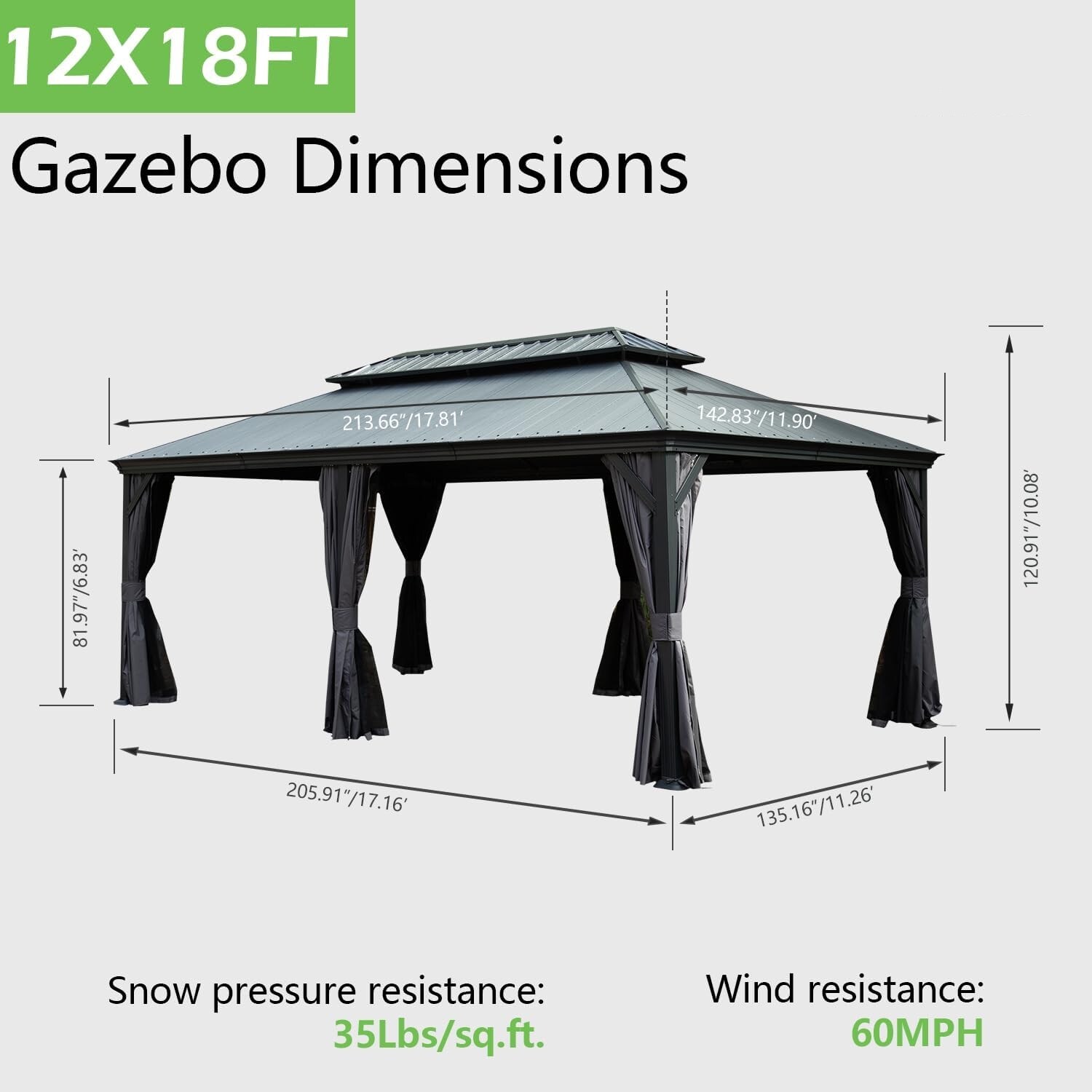 Dimakai DI-CR-S0187 Wood-Resin-Gazebos - View #6