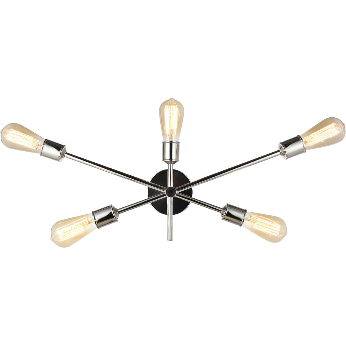 Decovio  13142-PNI5 Newtown 5 Light 247 inch Polished Nickel Wall Sconce Wall Light