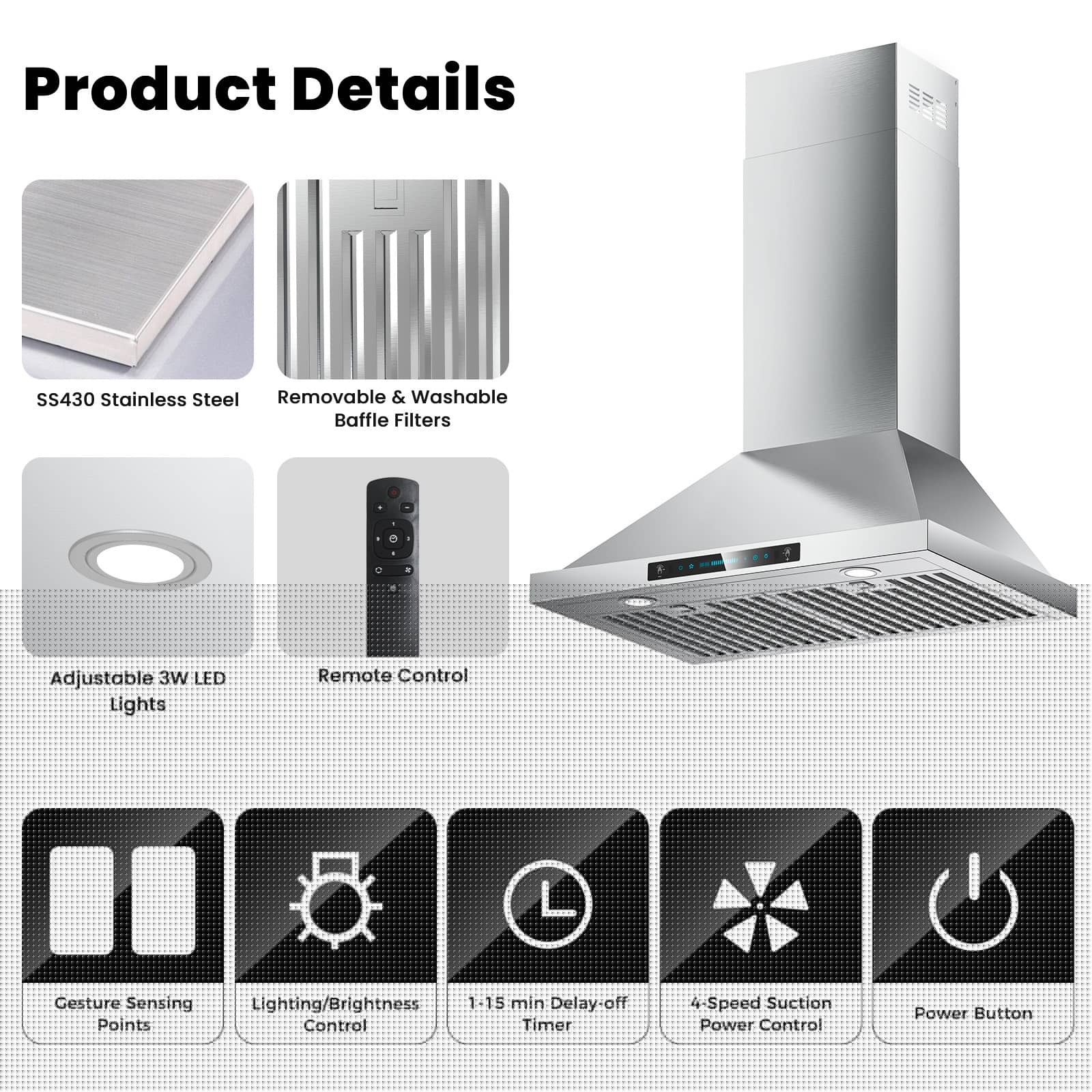 DIVAN DMP02-36-GC Wall-Mounted-Range-Hoods - View #12