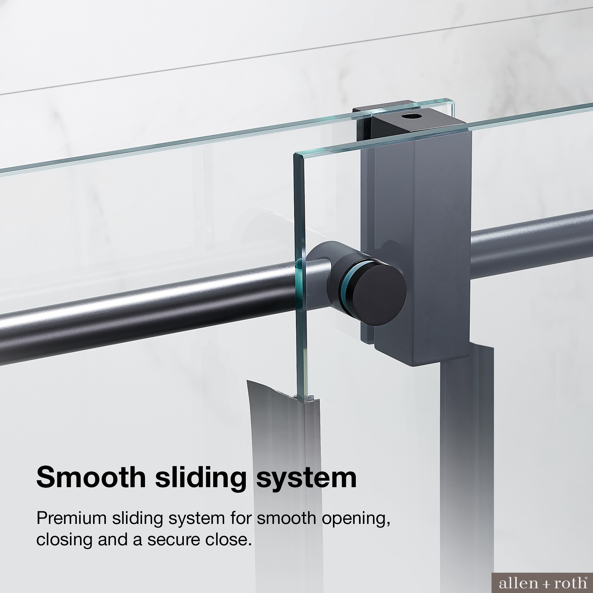allen + roth BENNET-60GP-MB Shower-Doors - View #5