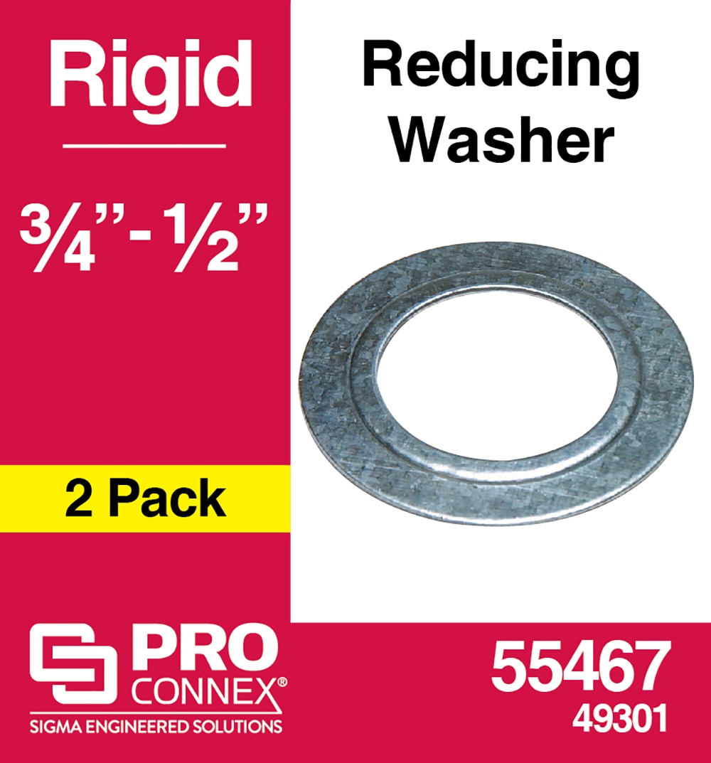 Raco Reducing Washer, 3/4 to 1/2 Conduit Sz 1365
