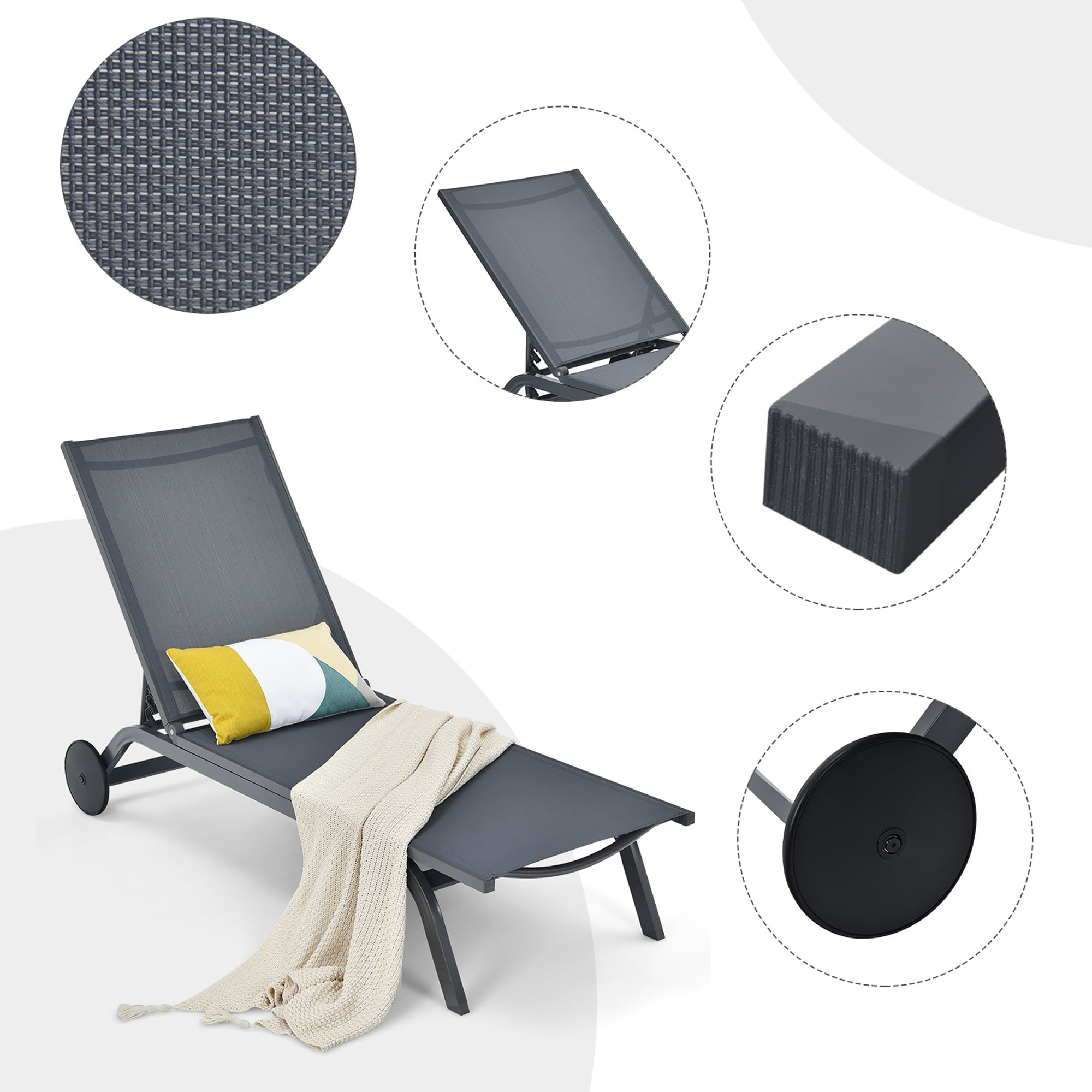 Costway OP70591GR Patio-Chairs - View #2