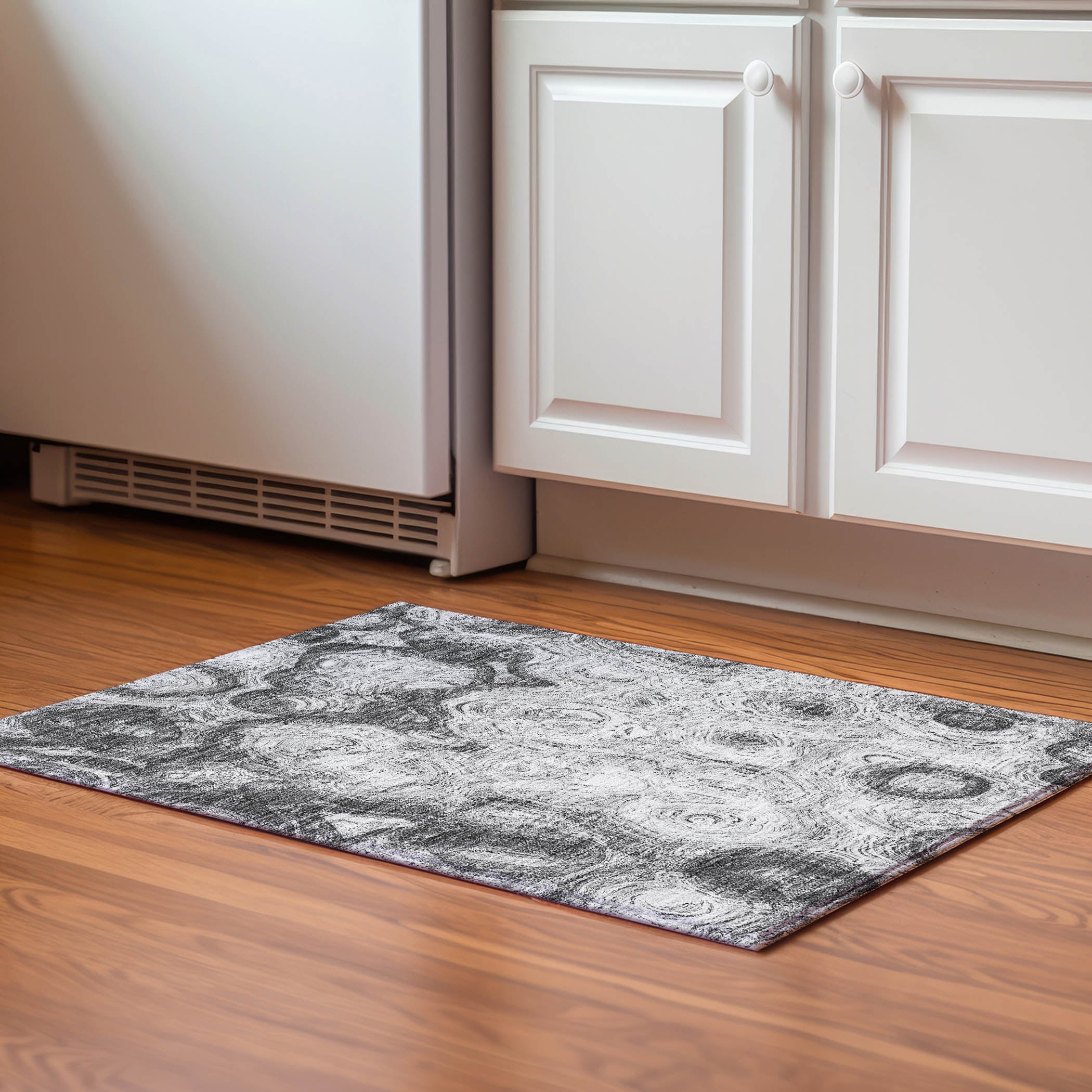 Addison Rugs AMF579GY20X30 Mayfield AMF579GY 2 x 3 (ft) Loomed Polyester Gray Rectangular Indoor Geometric Machine washable Area rug
