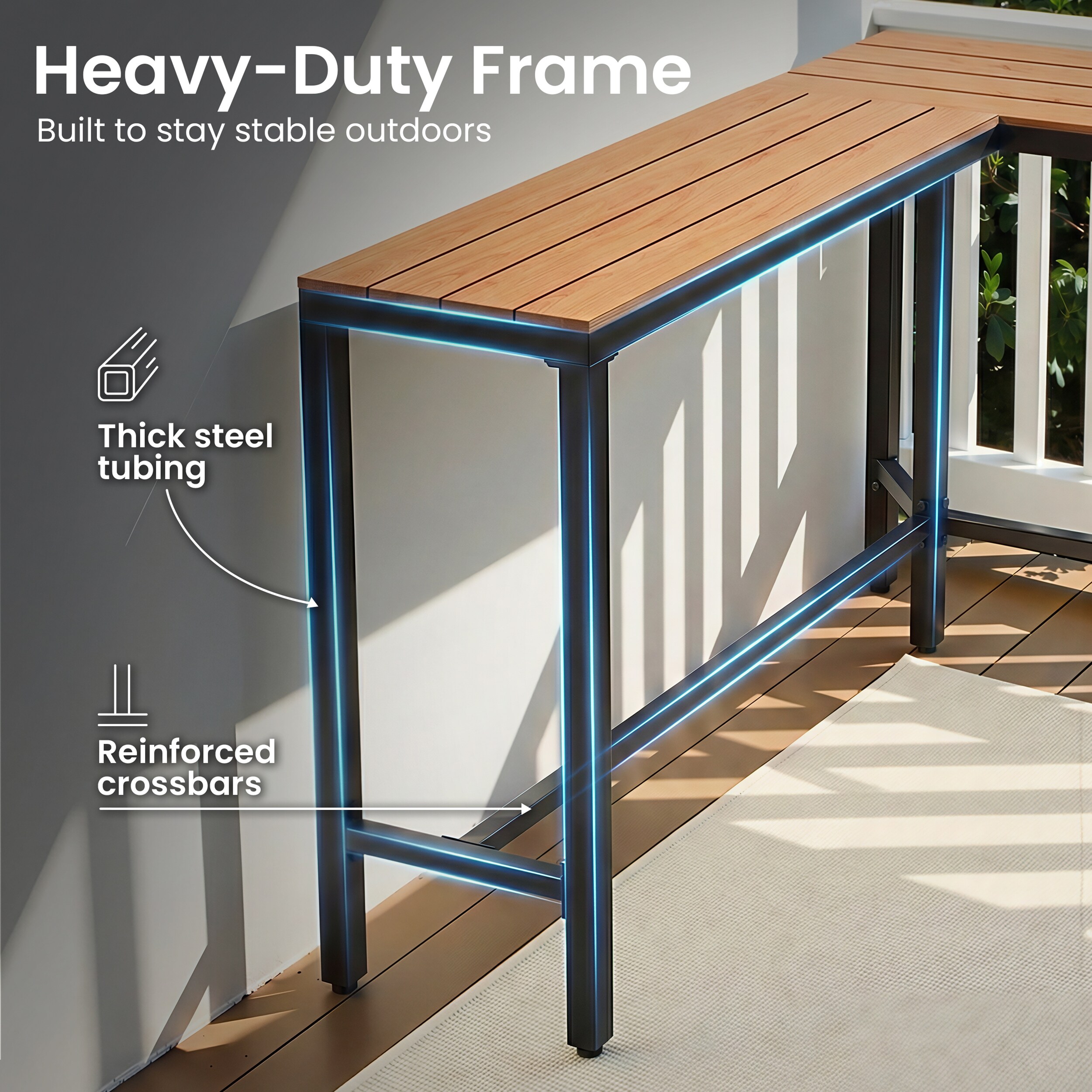 Crestlive Products CL-TB072BRN Patio-Tables - View #4