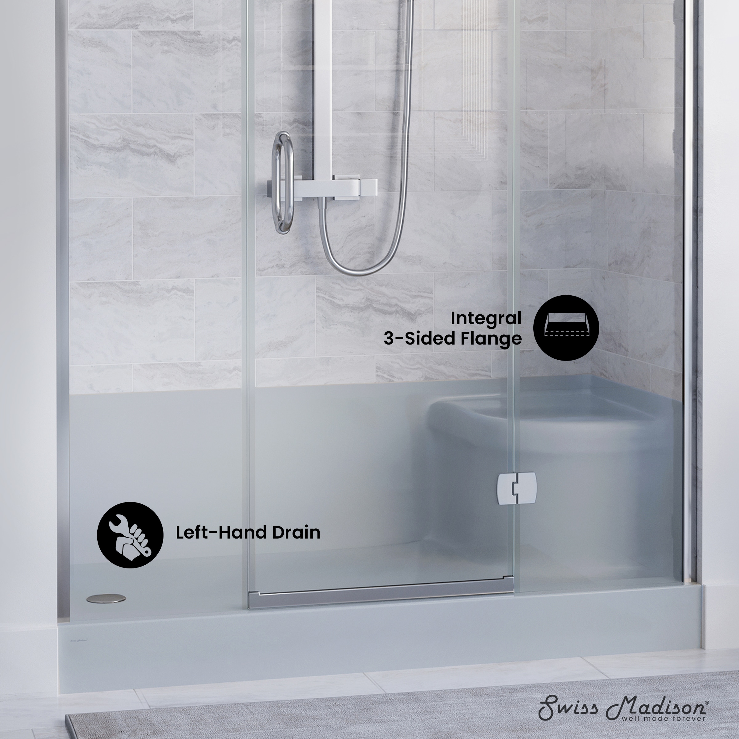 Swiss Madison SM-25-SBLEH10GY Shower-Floors - View #3