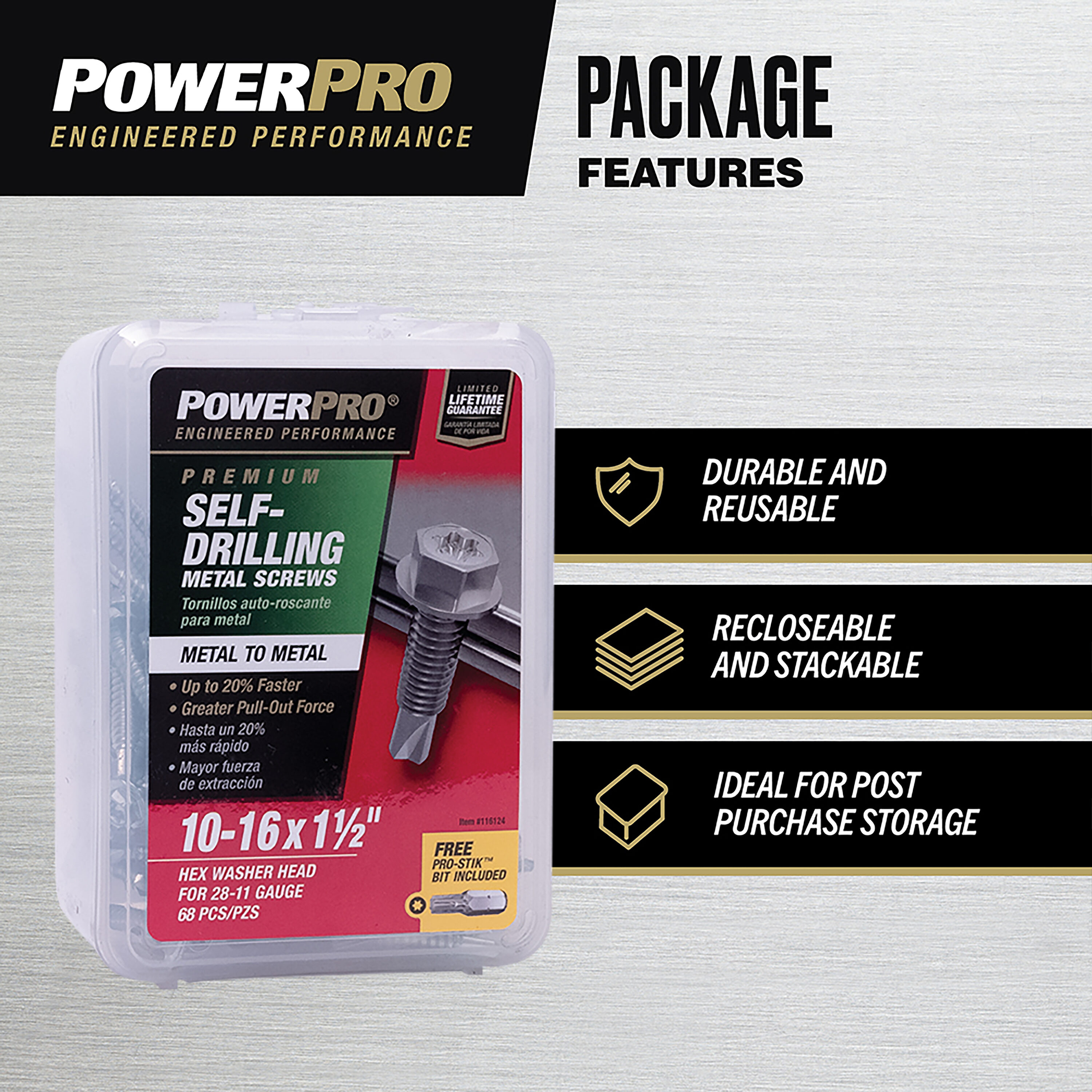 Power Pro 116124 Cement-Board-Screws - View #5