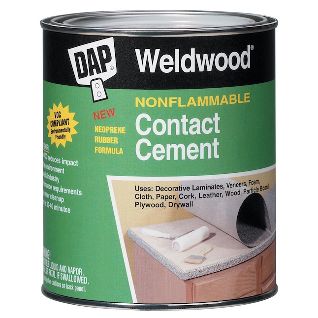 DAP Weldwood 128-fl oz Liquid Contact Cement Waterproof, Quick Dry,  Multipurpose Adhesive at