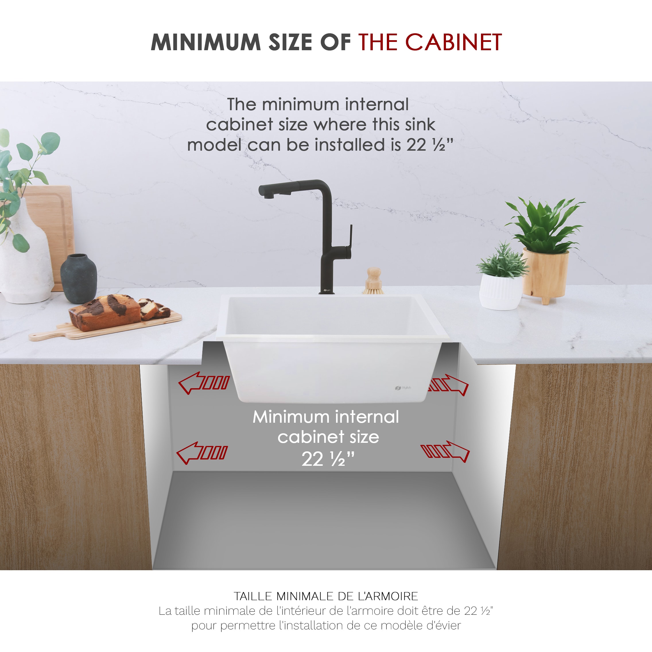 Stylish S-822H1 Kitchen-Sinks - View #5