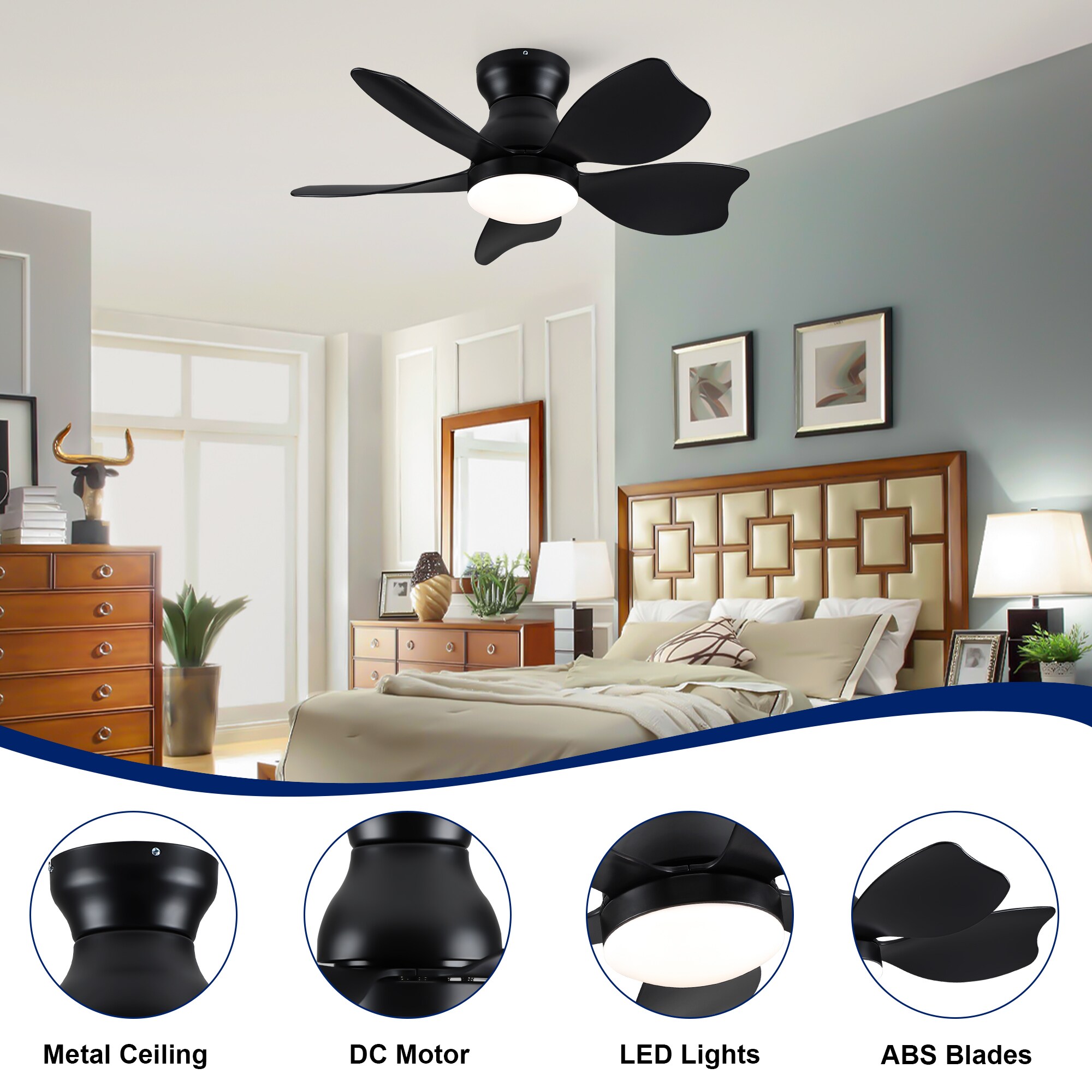 YUHAO LSDC1164BK302 Ceiling-Fans - View #4