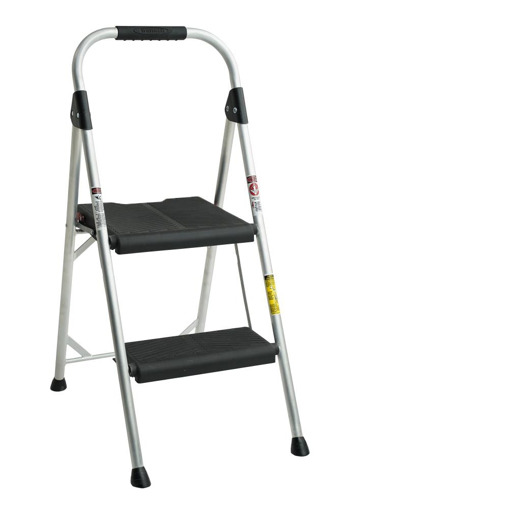 Silver Aluminium Step-Up Work Platform Stand, Two Step, Size