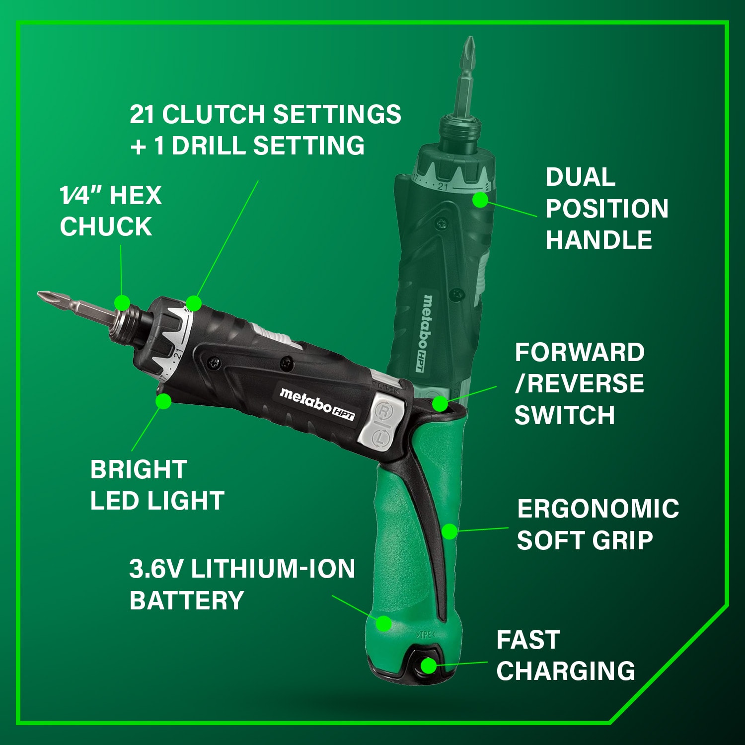 Metabo HPT DB3DL2M Cordless-Screwdrivers - View #4