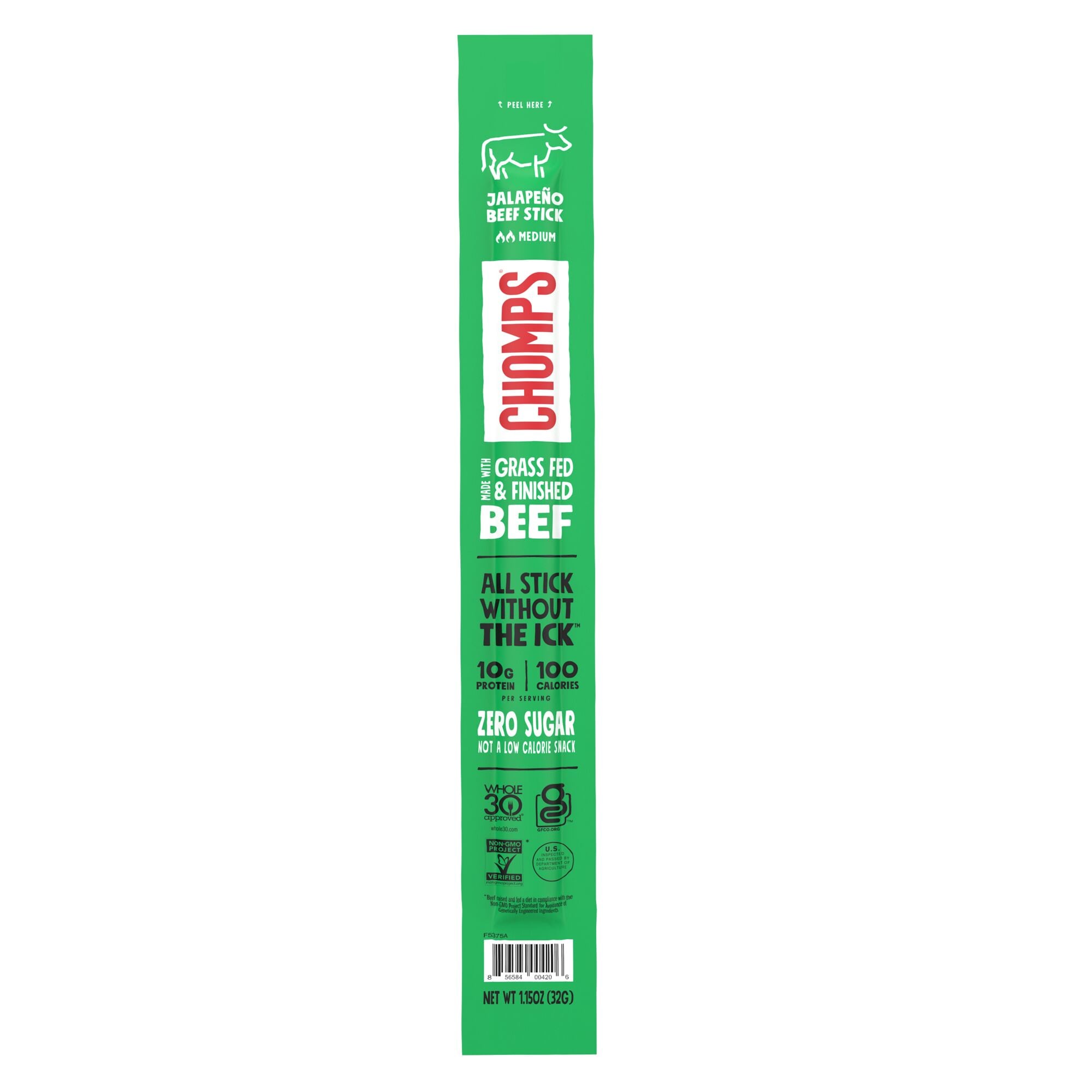 CHOMPS ZHO00425 Jalapeno 1.15-oz Meat Snacks