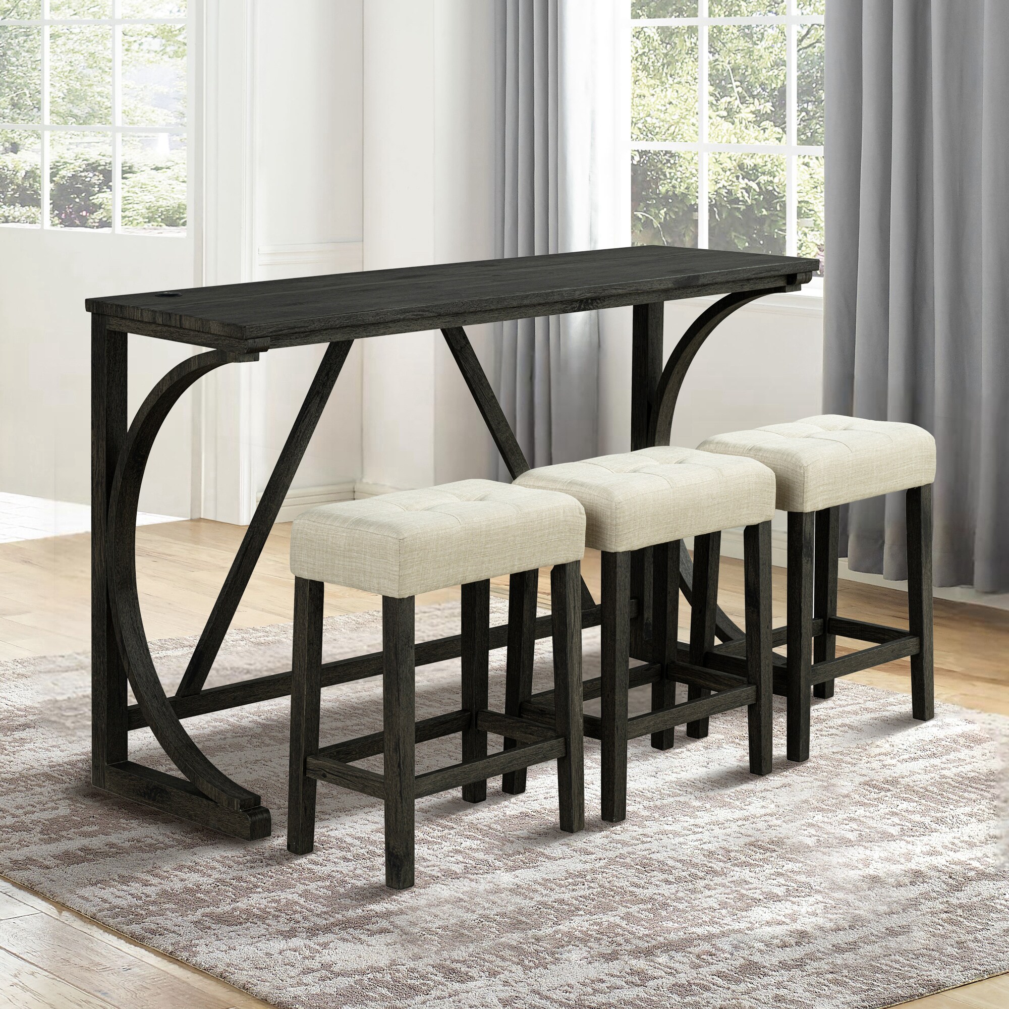 IHOMEadore MDSL3403BR-PT-4PK Dining-Sets - View #6