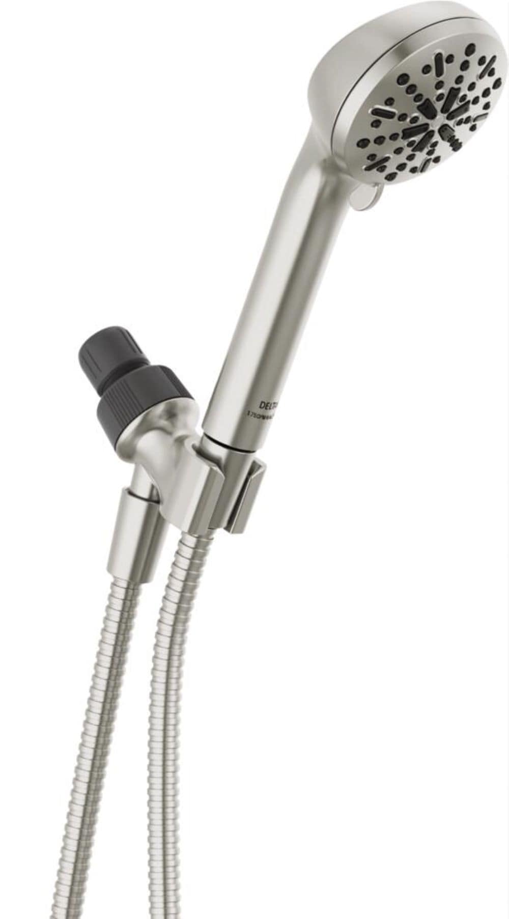 Delta 4.0 -Spray Spotshield Brushed Nickel 2.13-in Round High Pressure Handheld Shower Head 2.5 GPM