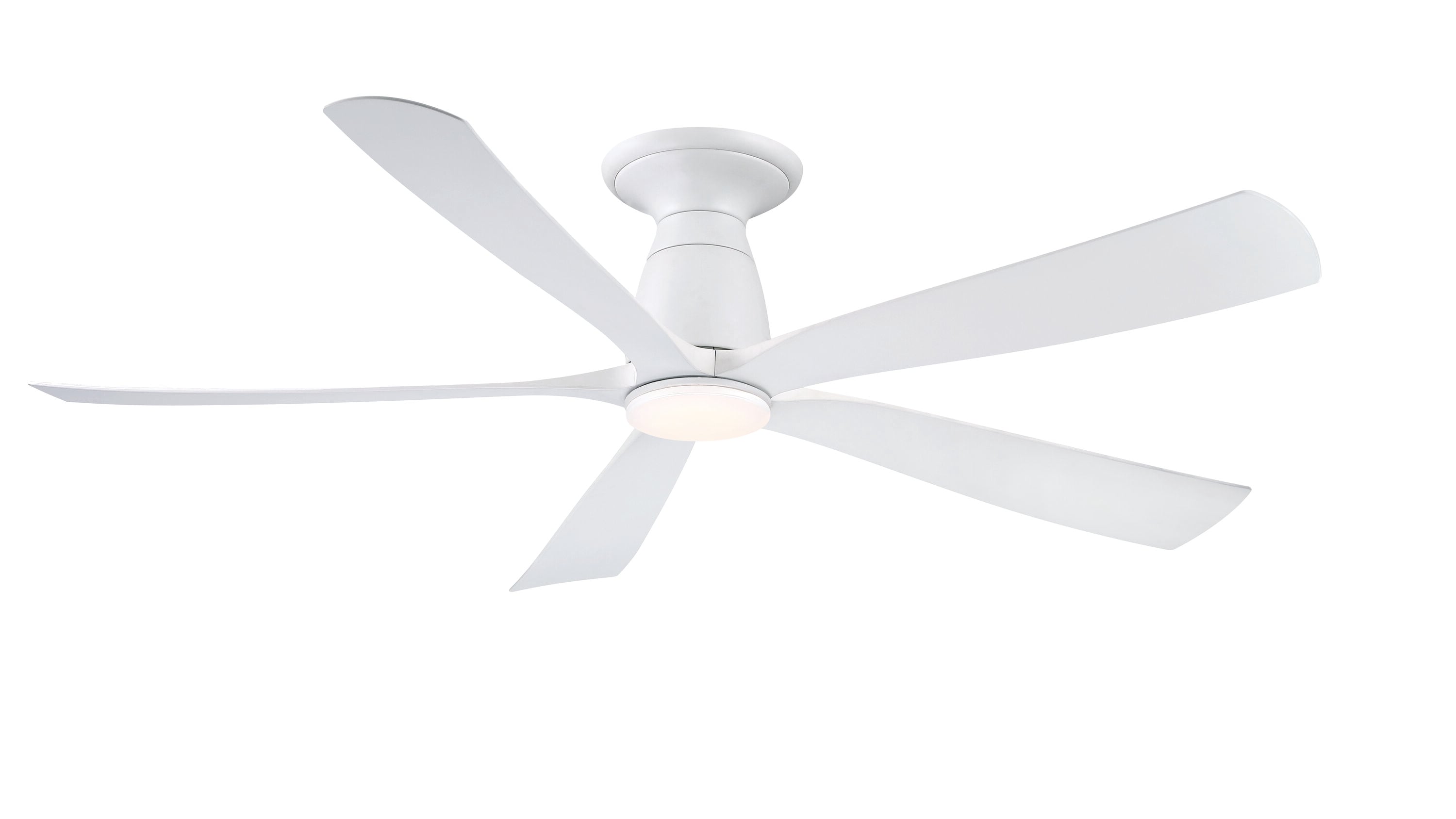 Hunter Phenomenon SIMPLEconnect 60-in Matte White with Bleached Alder Blades LED Indoor Smart Ceiling Fan with Light (7-Blade) 51375 Sansujyuku sansujyuku.com