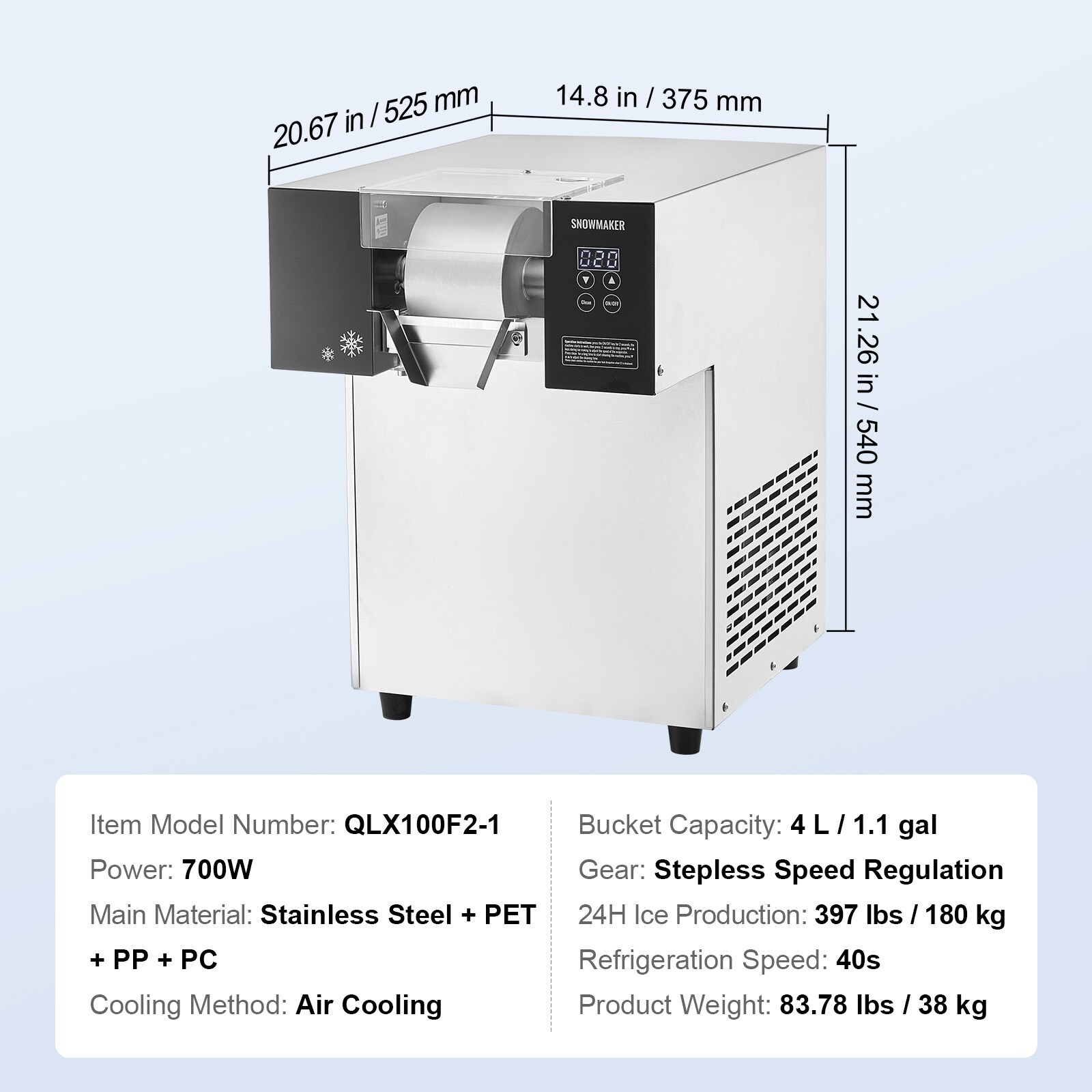 VEVOR SY15L500W110VOZU3V1 Frozen-Drink-Makers - View #8