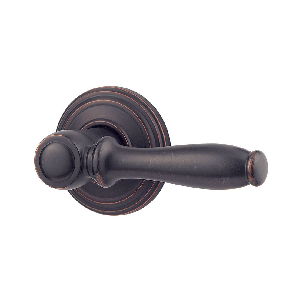 Kwikset Ashfield Venetian Bronze Universal Passage Door Handle in