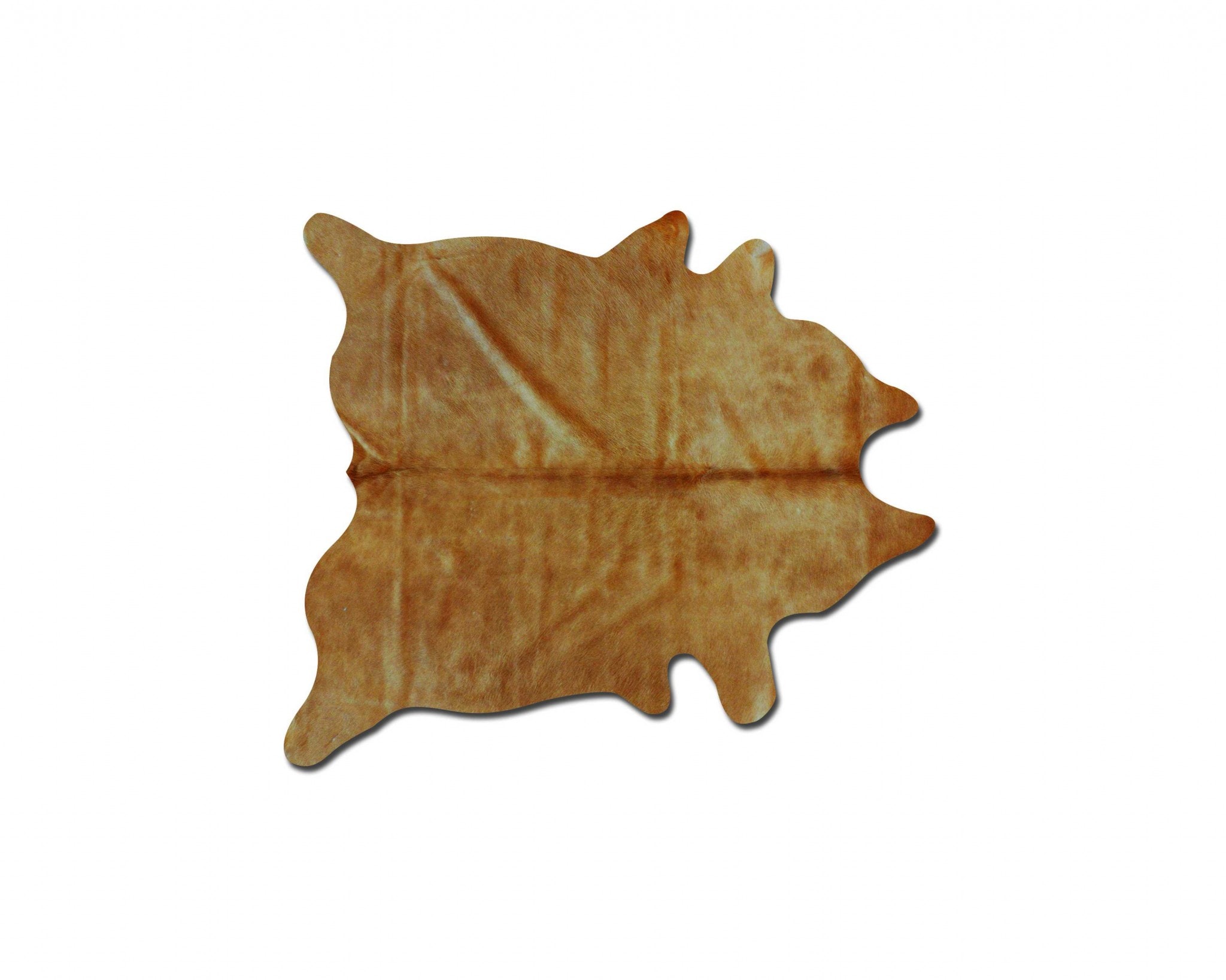 Handmade Tan Cowhide 5' x 7' Stain-Resistant Area Rug