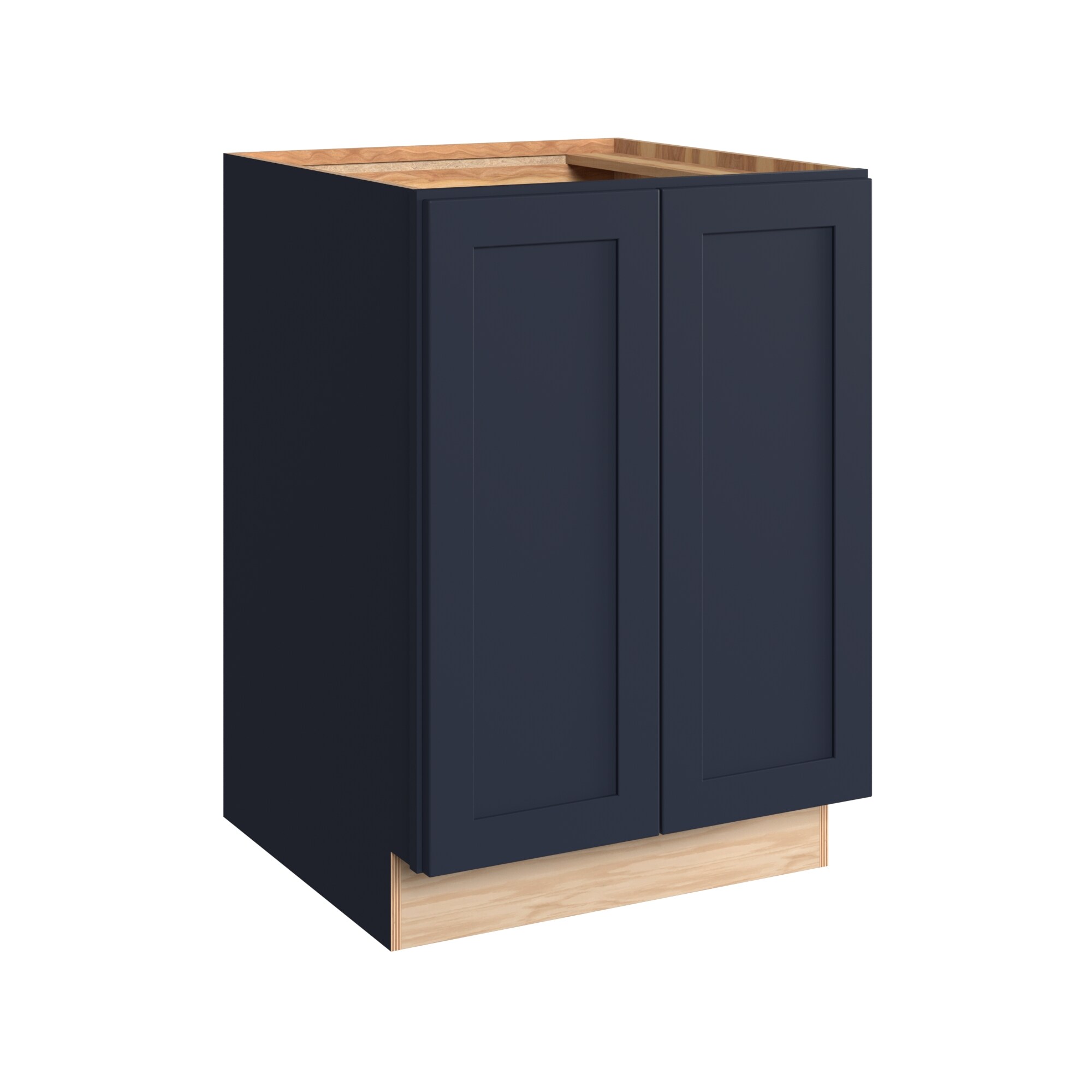KraftMaid Momentum B24.FHG77 Deveron 24-in W x 34.5-in H x 24-in D Midnight Base Fully assembled Plywood Cabinet (Recessed Panel Shaker)