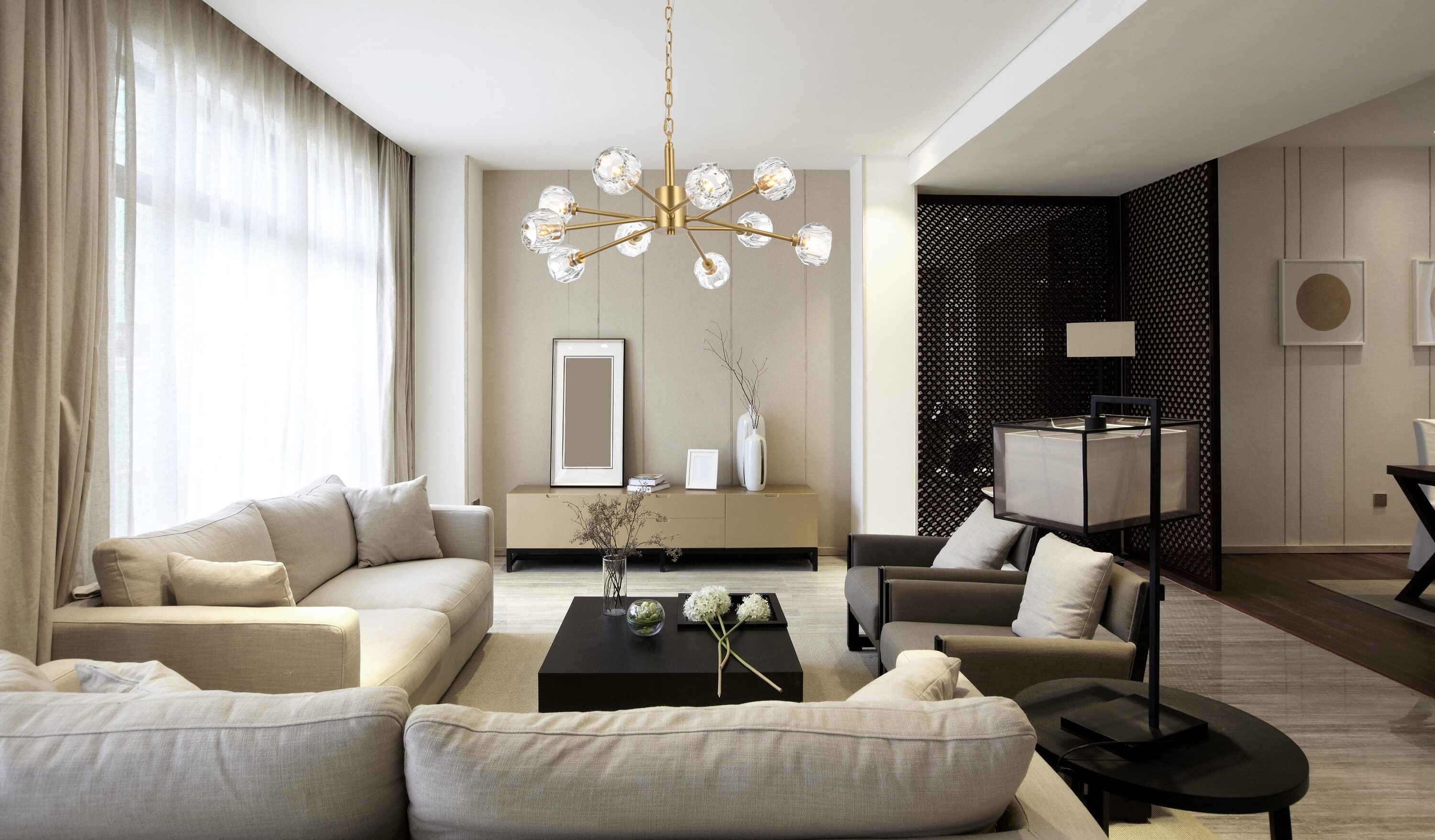 Elegant Decor HF10527D29G Pendant-Lights - View #2