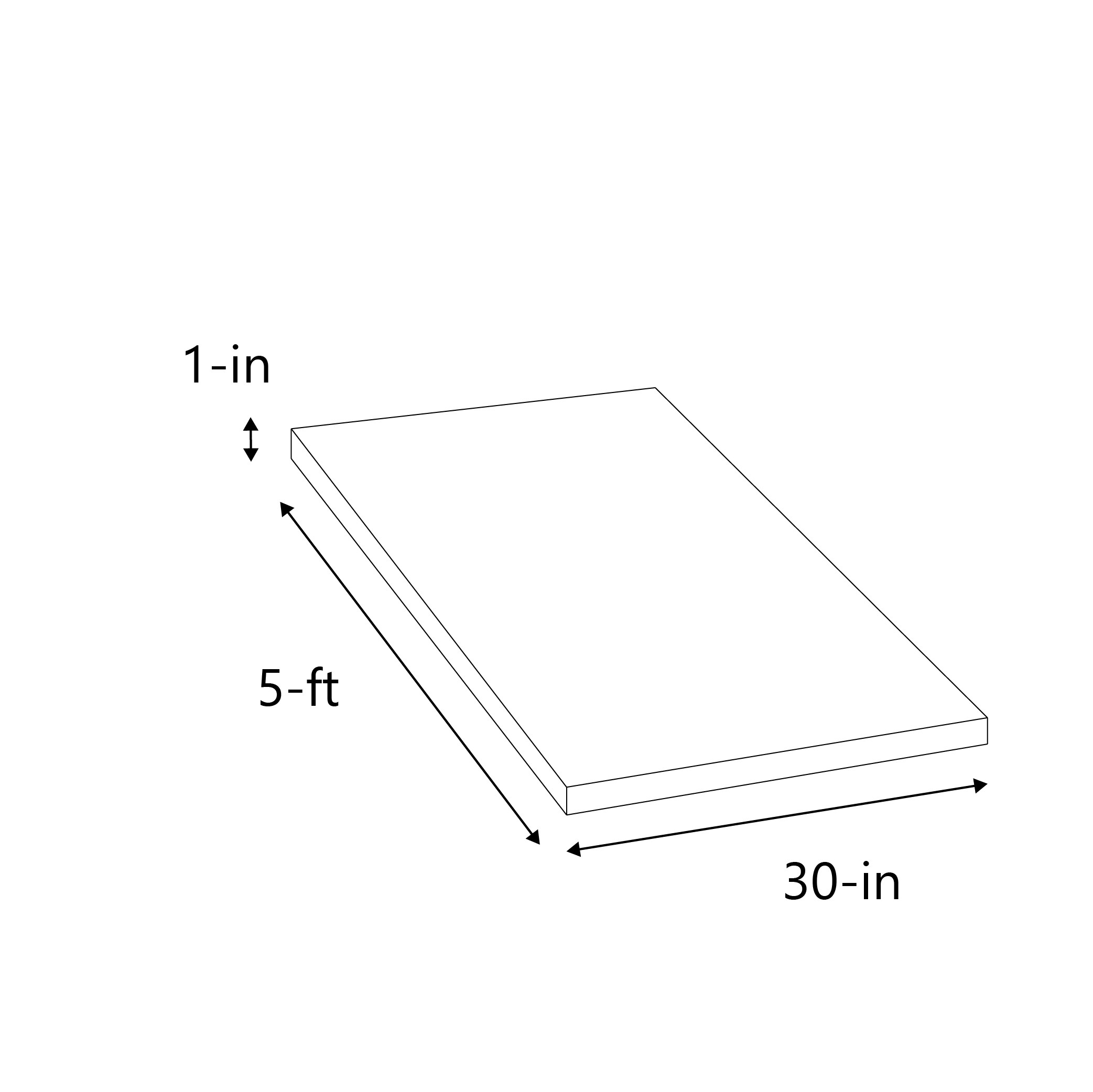 Sparrow Peak Vertical Grain 60-in x 30-in x 1-in Uv Finished Natural  Straight Butcher Block Bamboo Countertop in the Kitchen Countertops  department at