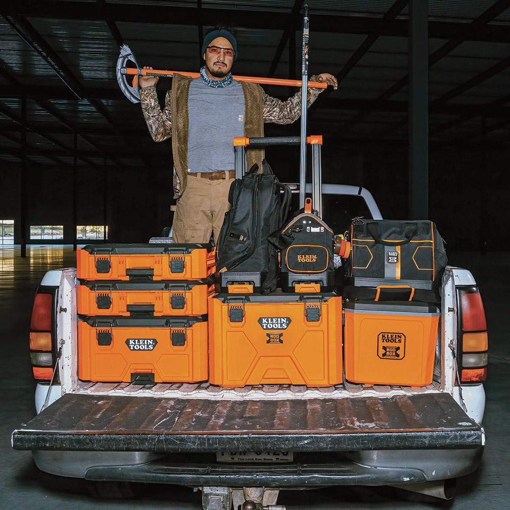 Klein Tools MODbox Gray/Orange 16.7-Quart Insulated Chest Cooler in the  Portable Coolers department at