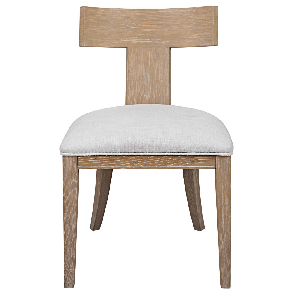 Global Direct 23595 Farmhouse Natural Oack Accent Chair