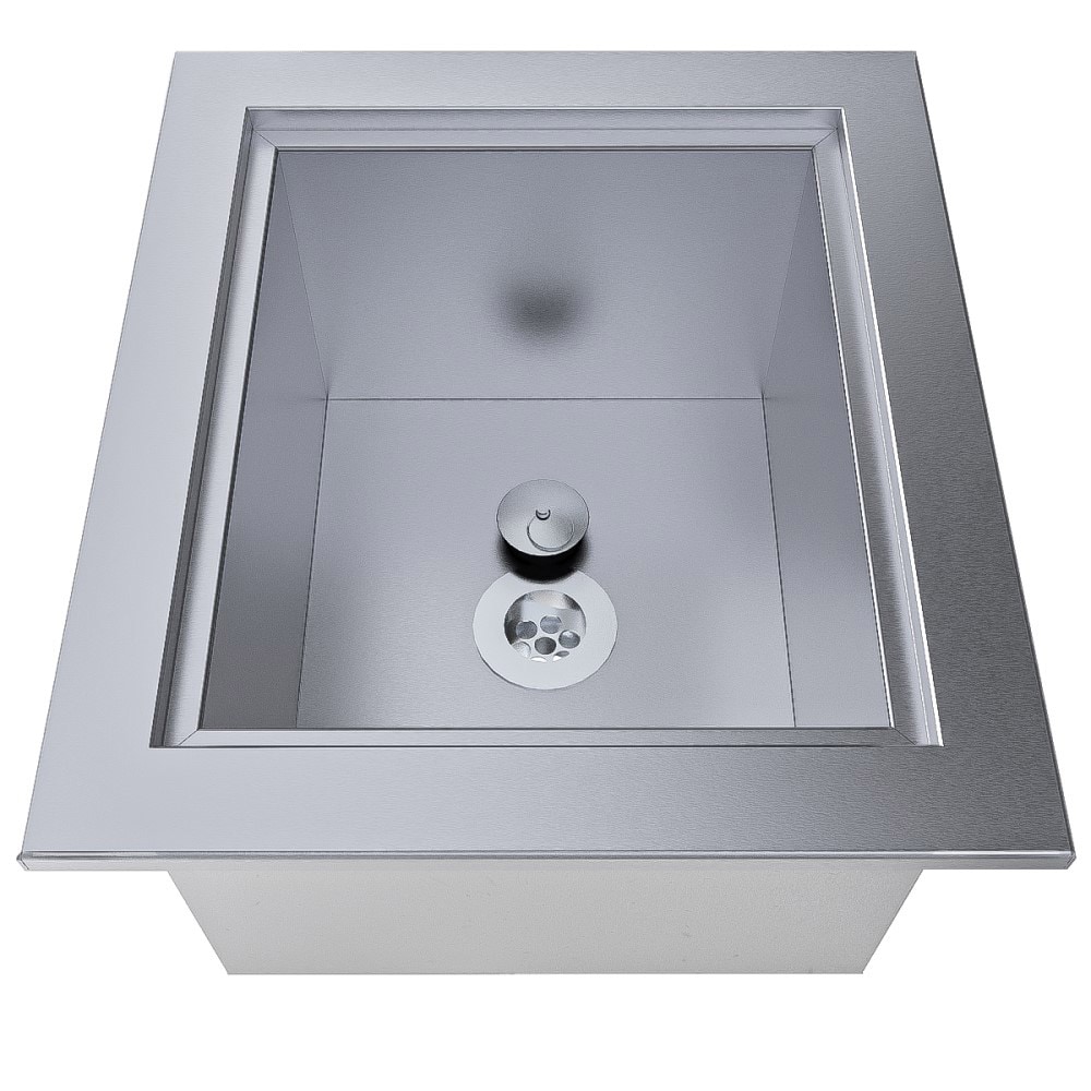 Sunstone 15" Stainless Steel Outdoor Ice Bin