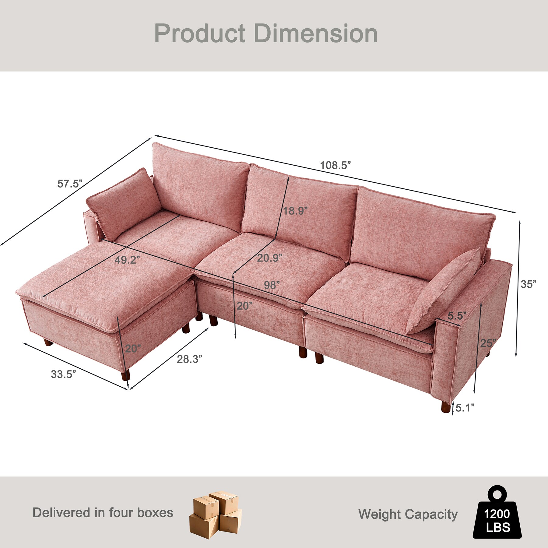 SINOFURN SYA3100100BG Sofas-Loveseats - View #3