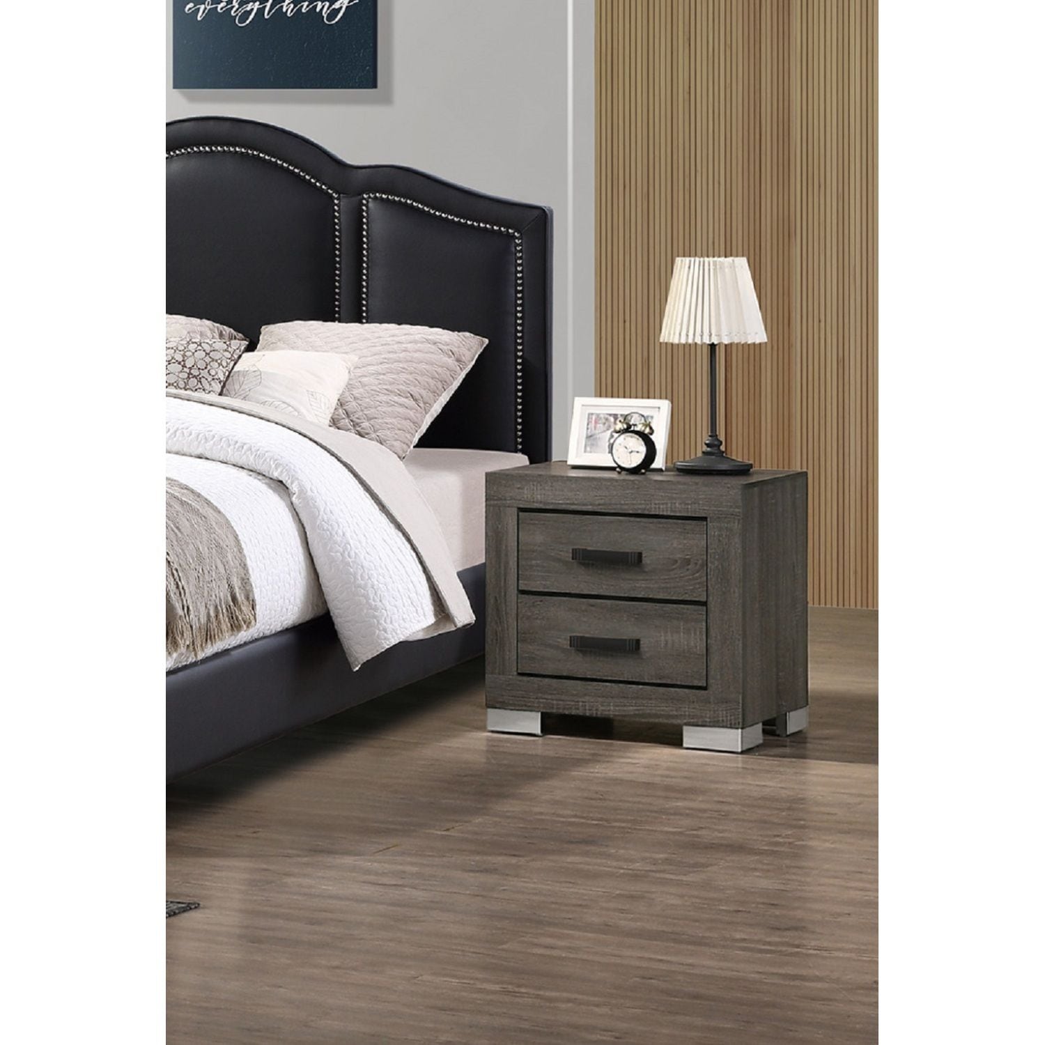 JASMODER SR015491 Grey MDF Bookcase with Doors ( Medium