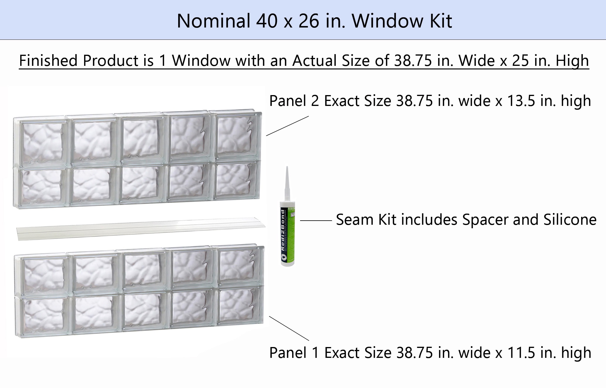 REDI2SET S4026DC Glass-Block-Windows - View #2