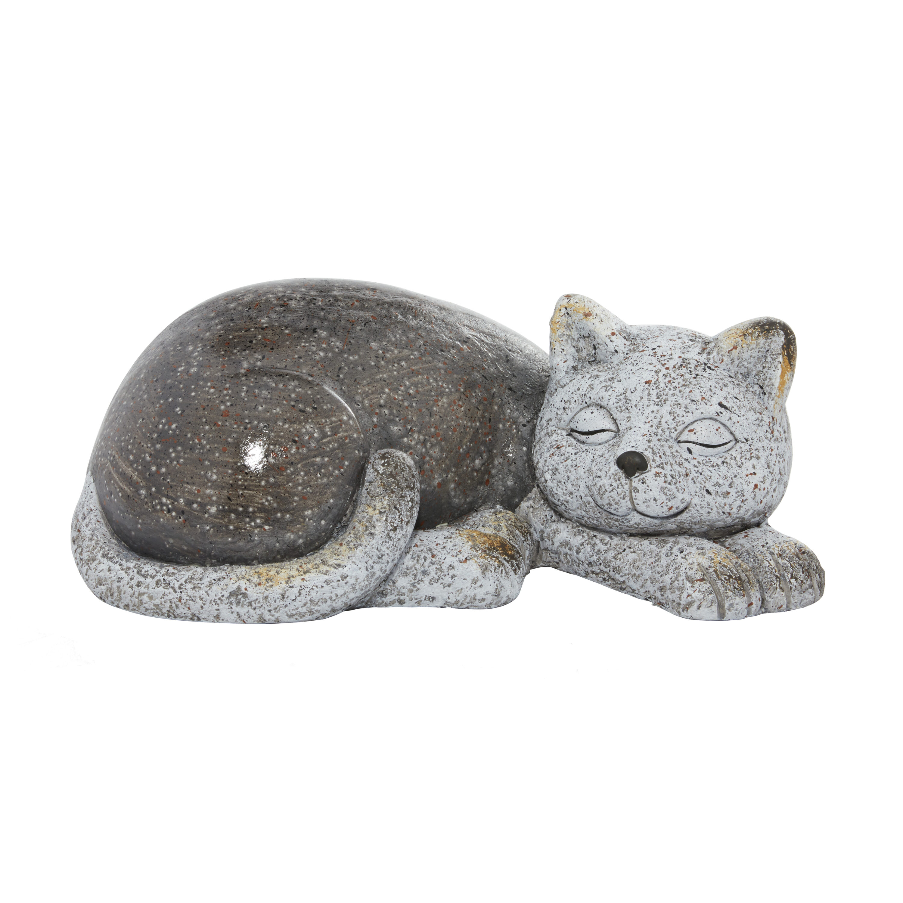 STYLE SELECTIONS Garden Statue - Cats - 13.7 x 7.4-in - Resin - Grey  A6017409