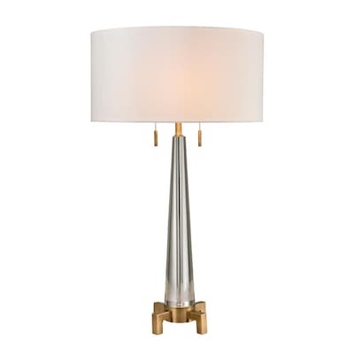 Bedford 9 In Aged Brass Table Lamp, Grandview Gallery Crystal Table Lamp
