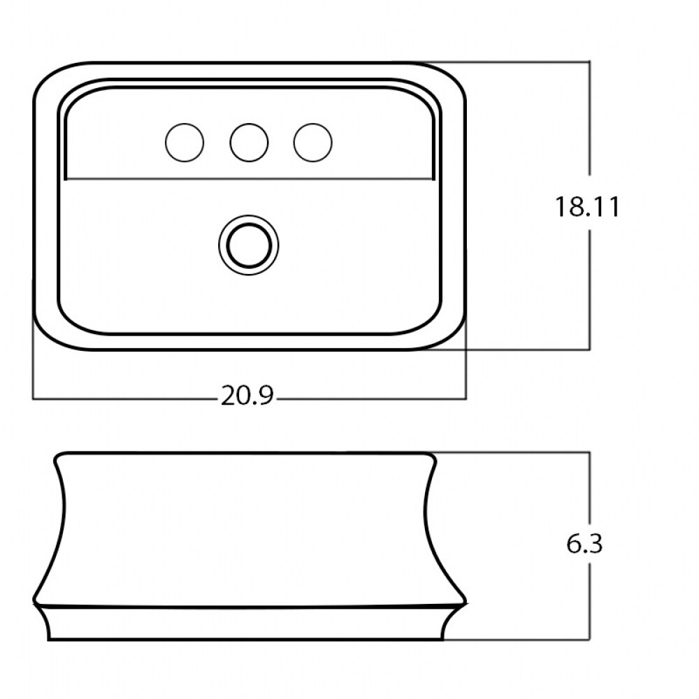 American Imaginations AI-28531 Bath-Sink - View #2