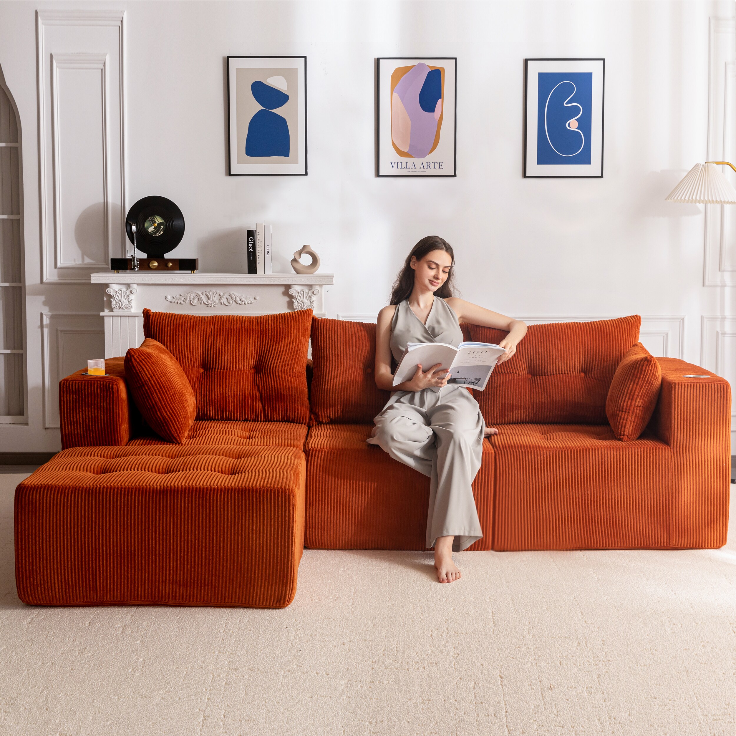 MAXYOYO M-A97-ORANGE-ABCD Sofas-Loveseats - View #5