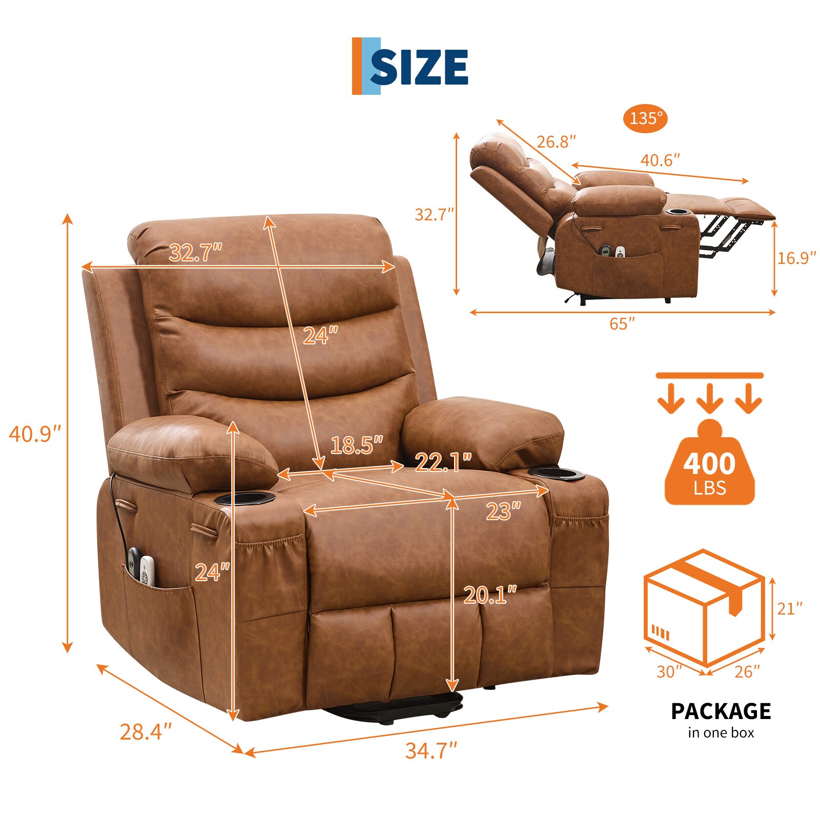 Qeetex SUN-PHK-333TXL2M recliners - View #3