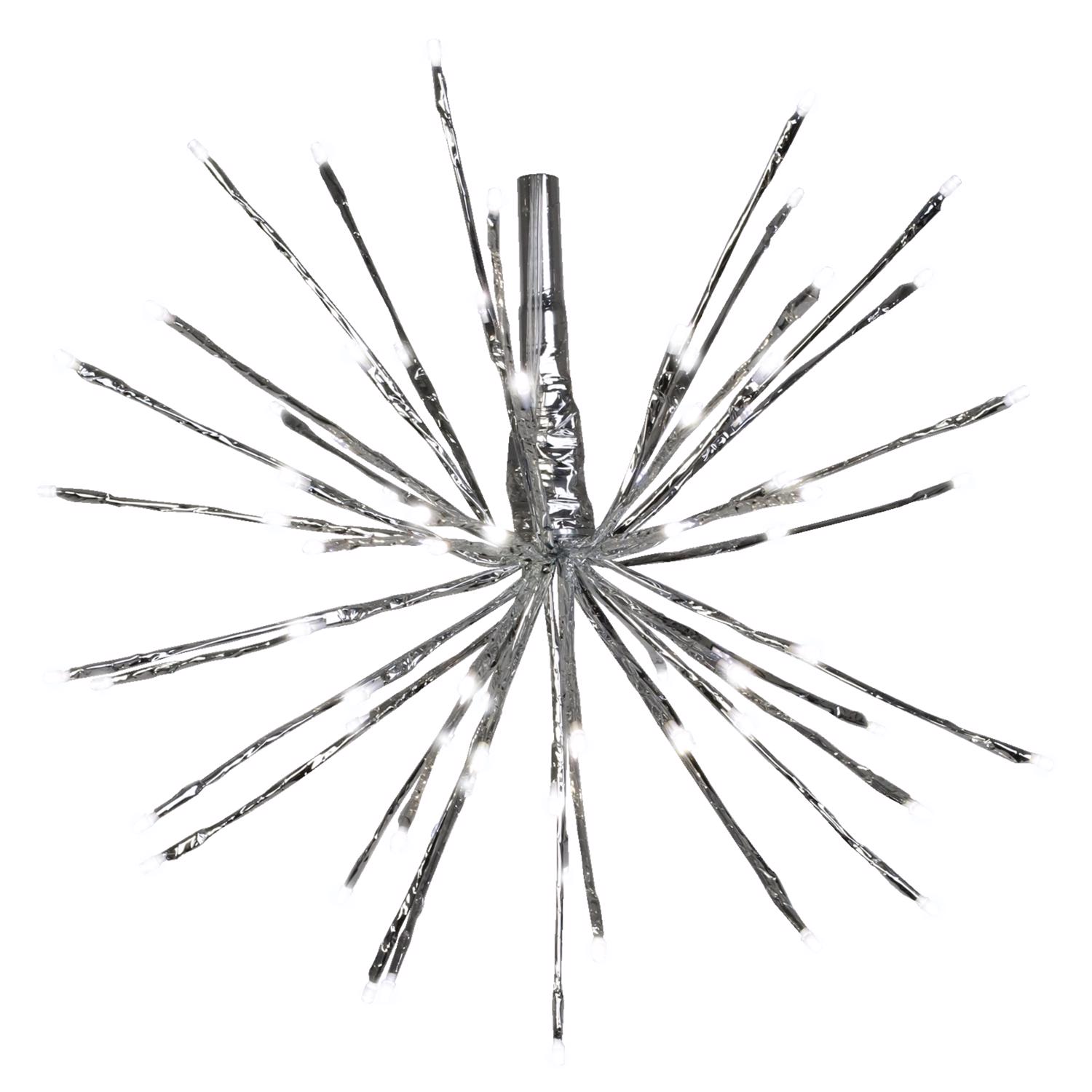 Celebrations EJD9086764 LED Pure White Silver Radiant Blast 16 in. Pathway Decor