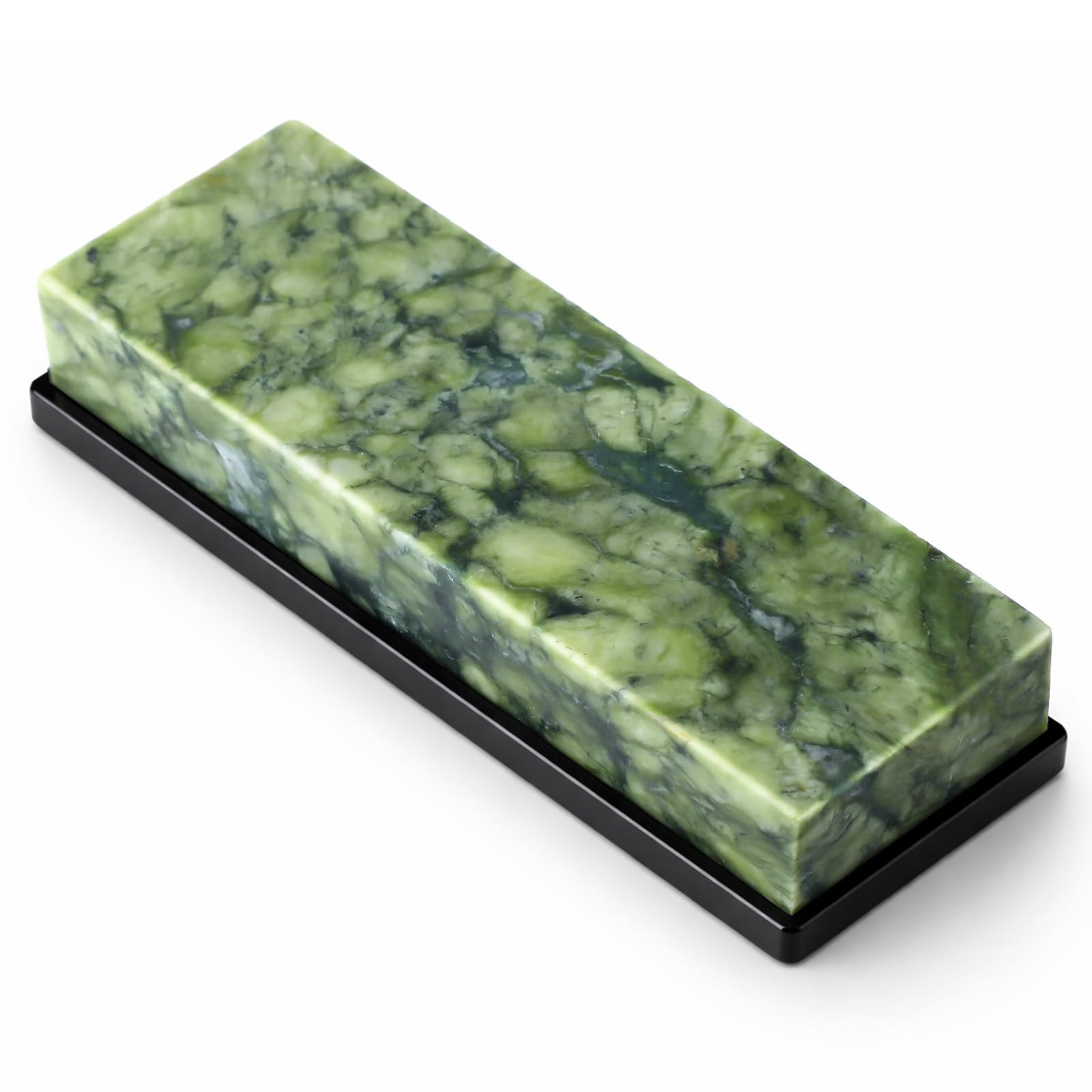 Aoibox  10000 Grit Natural Green Whetstone Knife Sharpening Stone for Fine Polishing and Mirror Finish 7 09 x