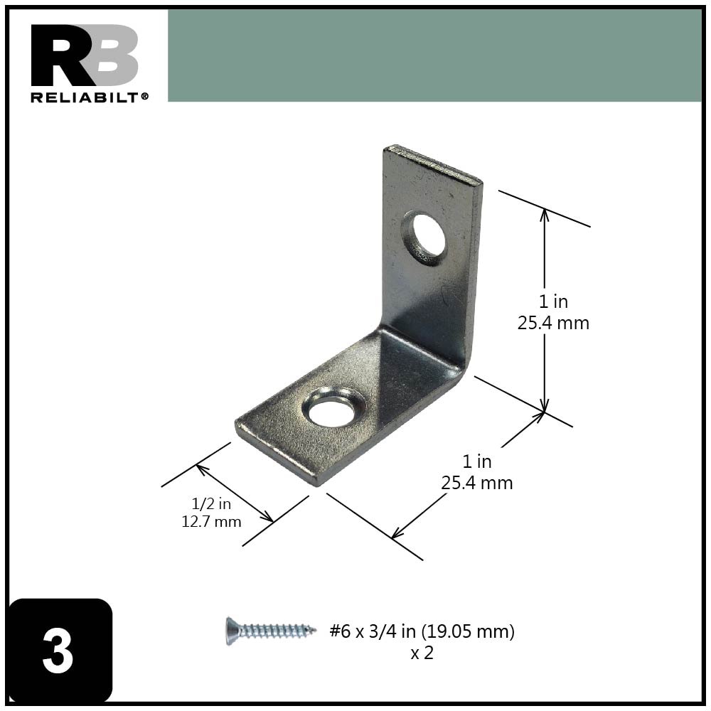 RELIABILT 22500ZCXLG Mending-Plates-Brackets-Braces - View #3