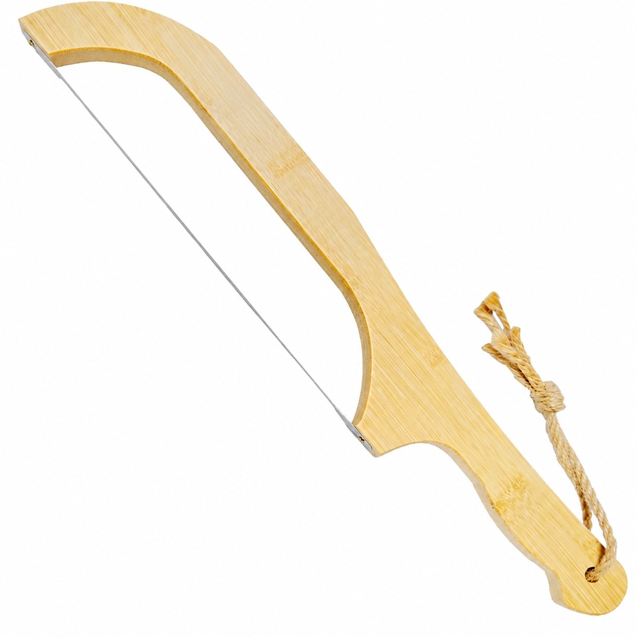 Linder Group Inc Bamboo Bread Knife 16 5 Inch Serrated Sourdough Slicer Fiddle Bow Design for Cutlery Heavy Duty Replacement Part Universal Fit Installation